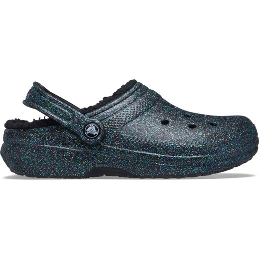 black glitter crocs