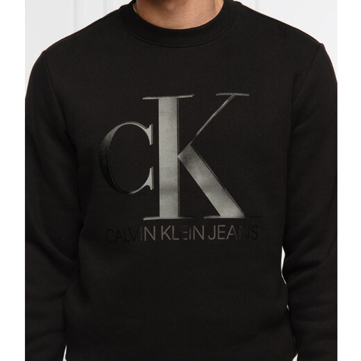 CALVIN KLEIN JEANS Džemperis LEATHER MONOGRAM | Regular Fit - GLAMI.lt
