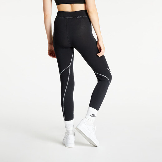 nike swoosh leggings black