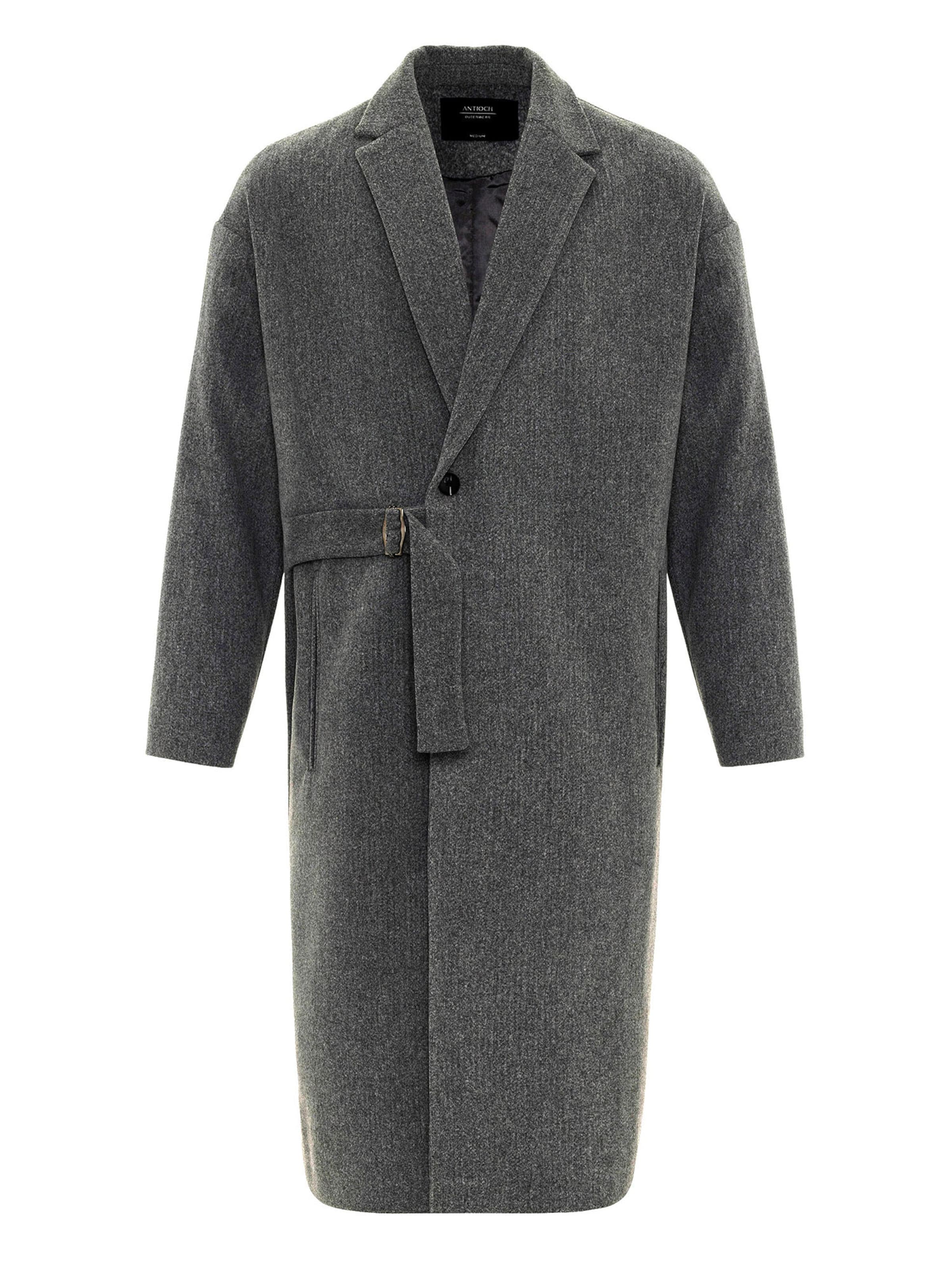 Antioch Demisezoninis paltas antracito spalva