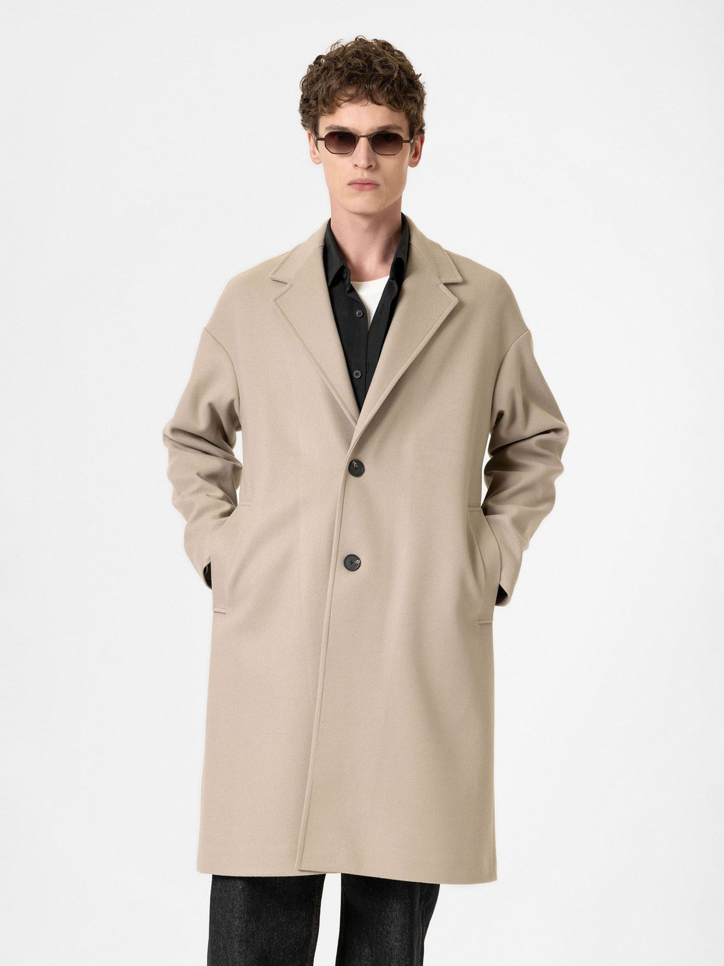 Antioch Demisezoninis paltas smėlio spalva