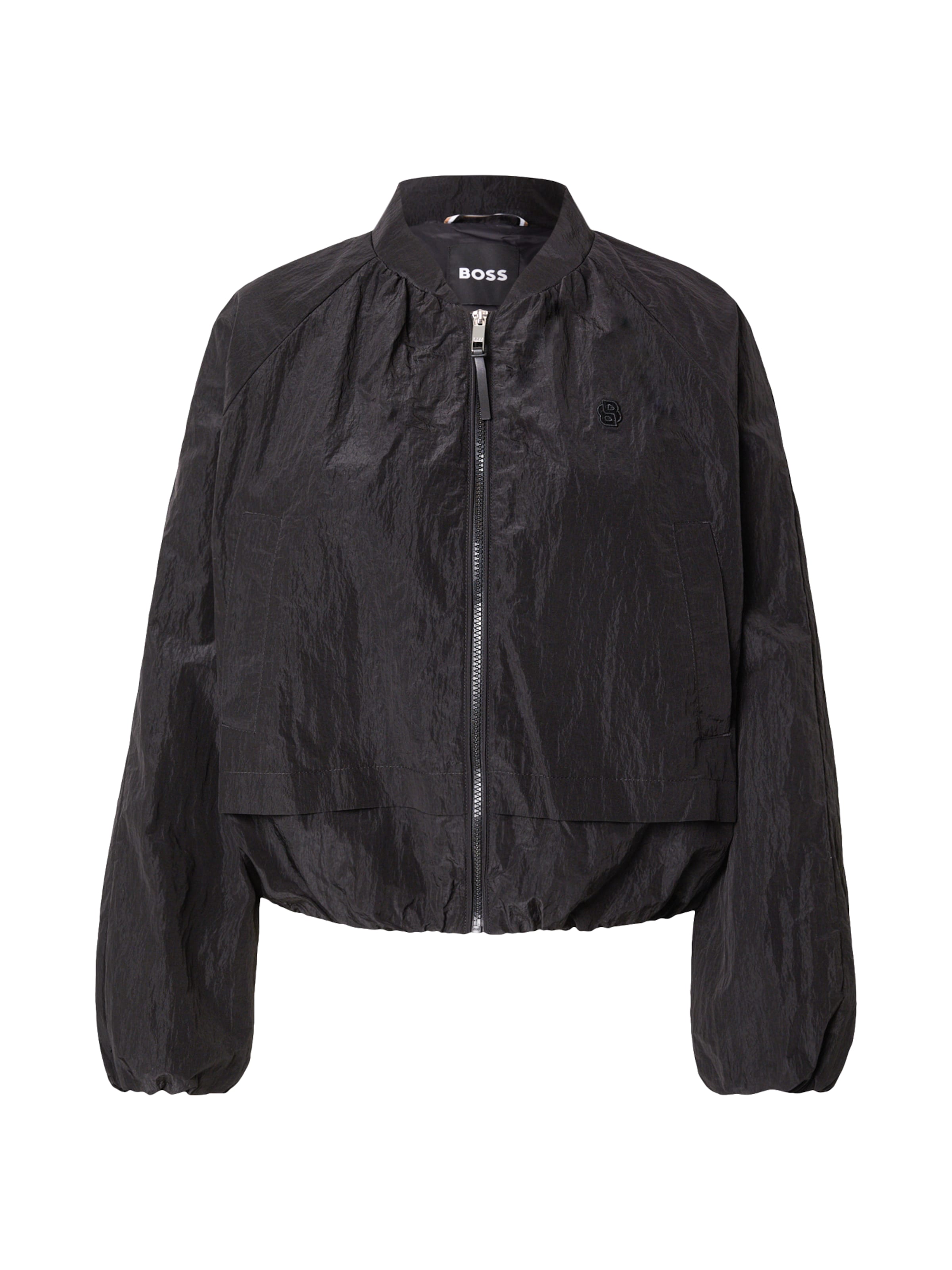 BOSS Demisezoninė striukė 'PLONTI' juoda