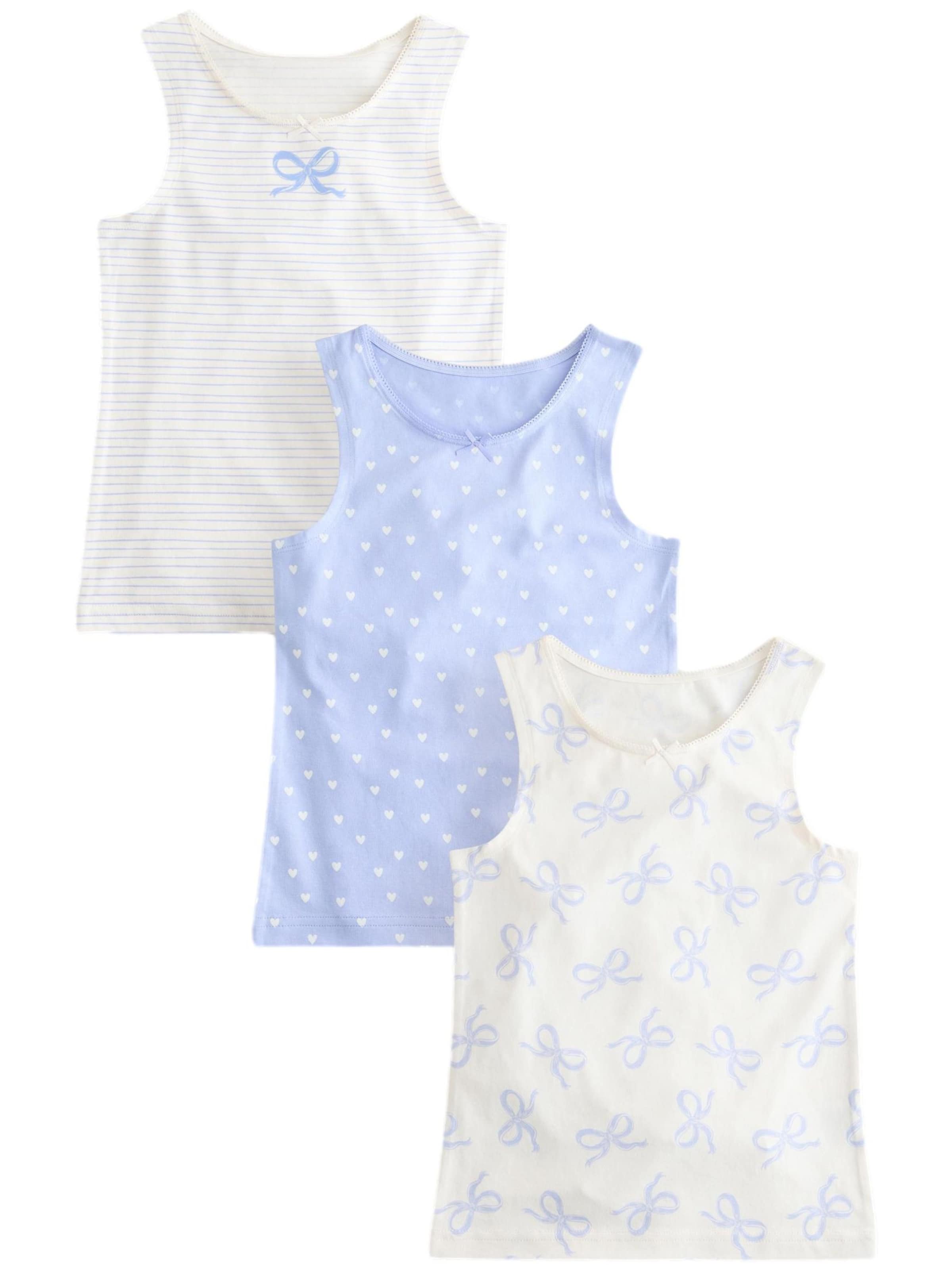 Next Apatiniai marškinėliai šviesiai mėlyna / balta