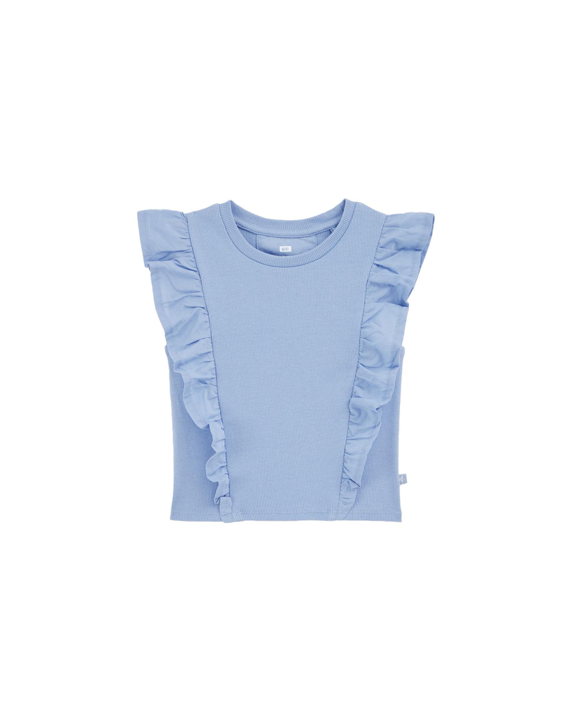 WE Fashion Marškinėliai šviesiai mėlyna