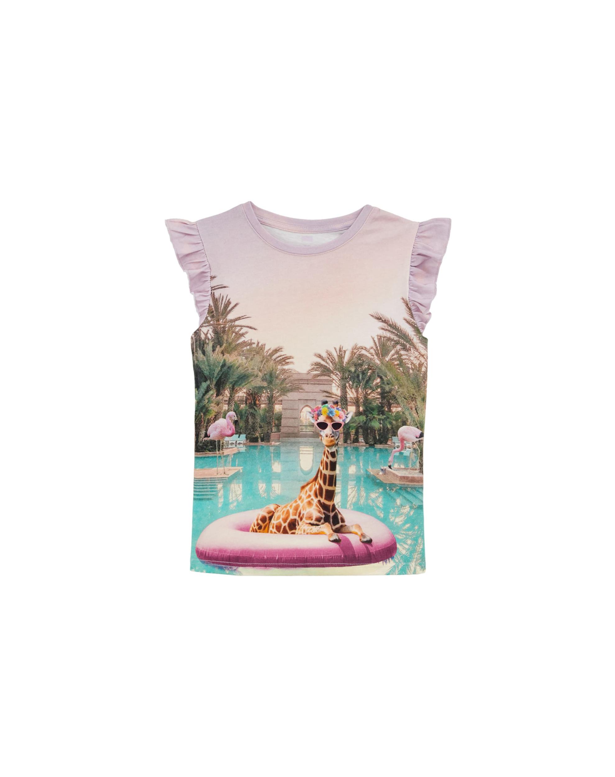 WE Fashion Palaidinė be rankovių šviesiai mėlyna / ruda / tamsiai žalia / purpurinė