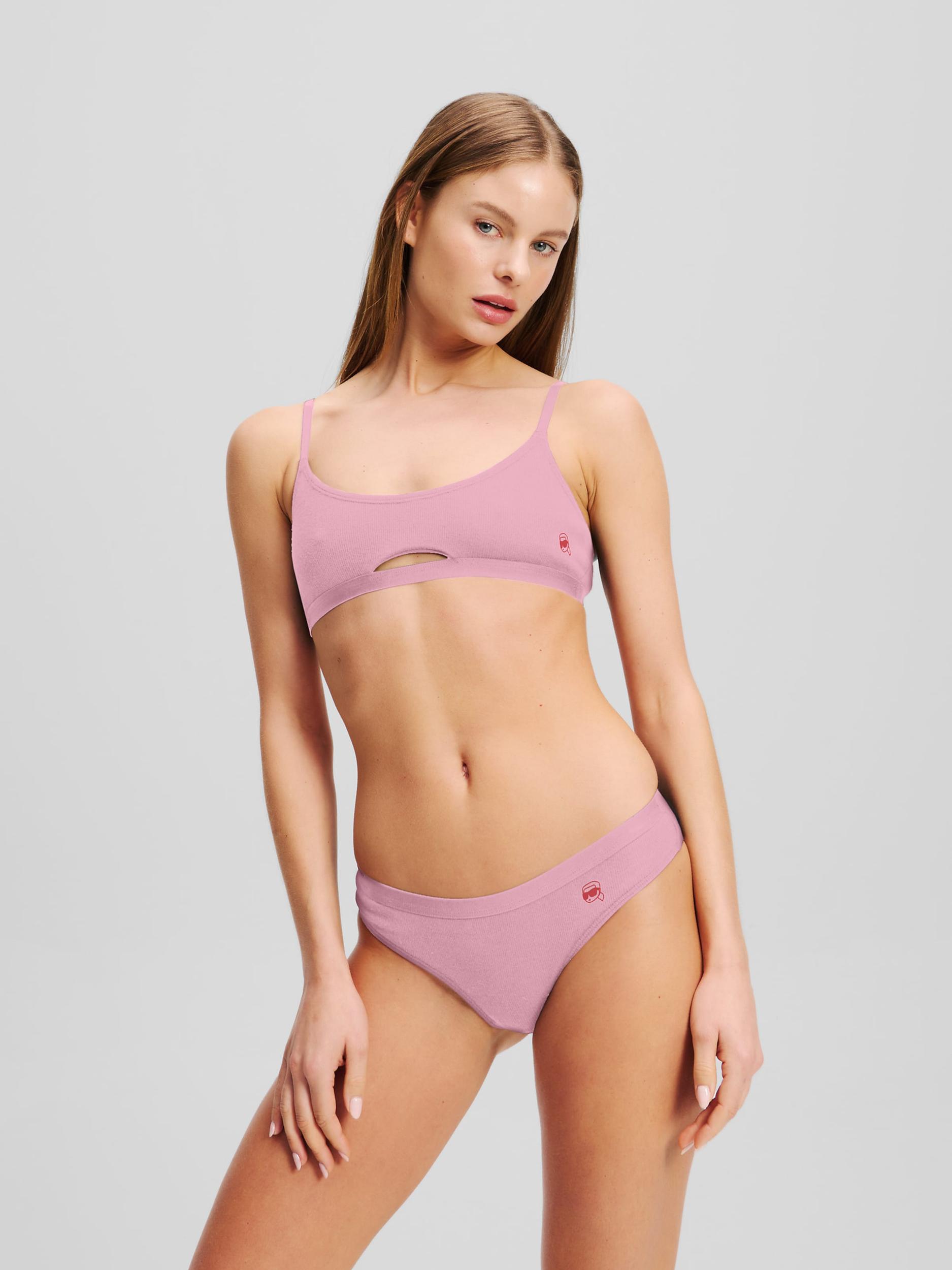 Karl Lagerfeld Liemenėlė rožių spalva