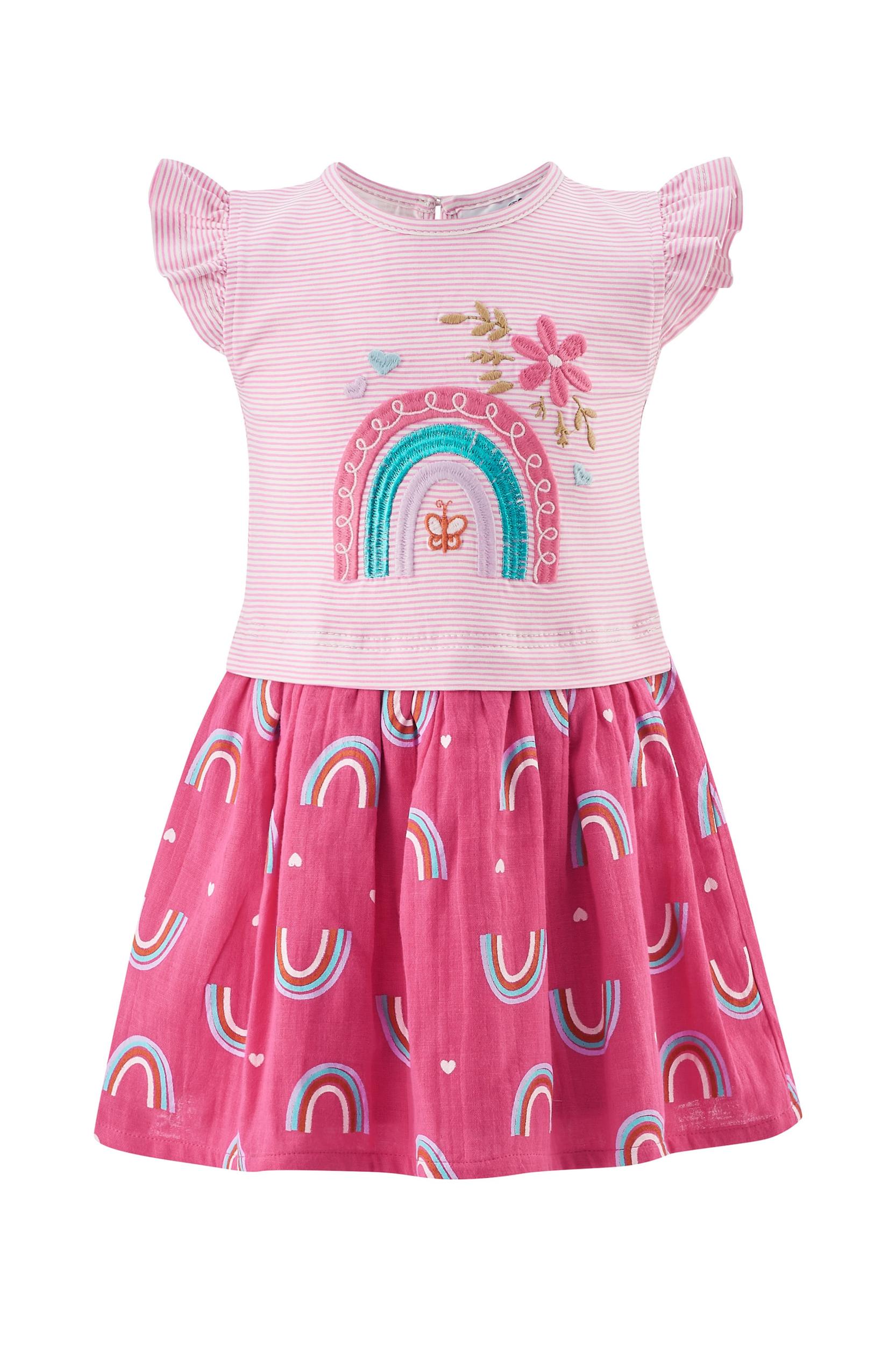 happy girls Suknelė mėlyna / žolės žalia / rožinė / rožių spalva