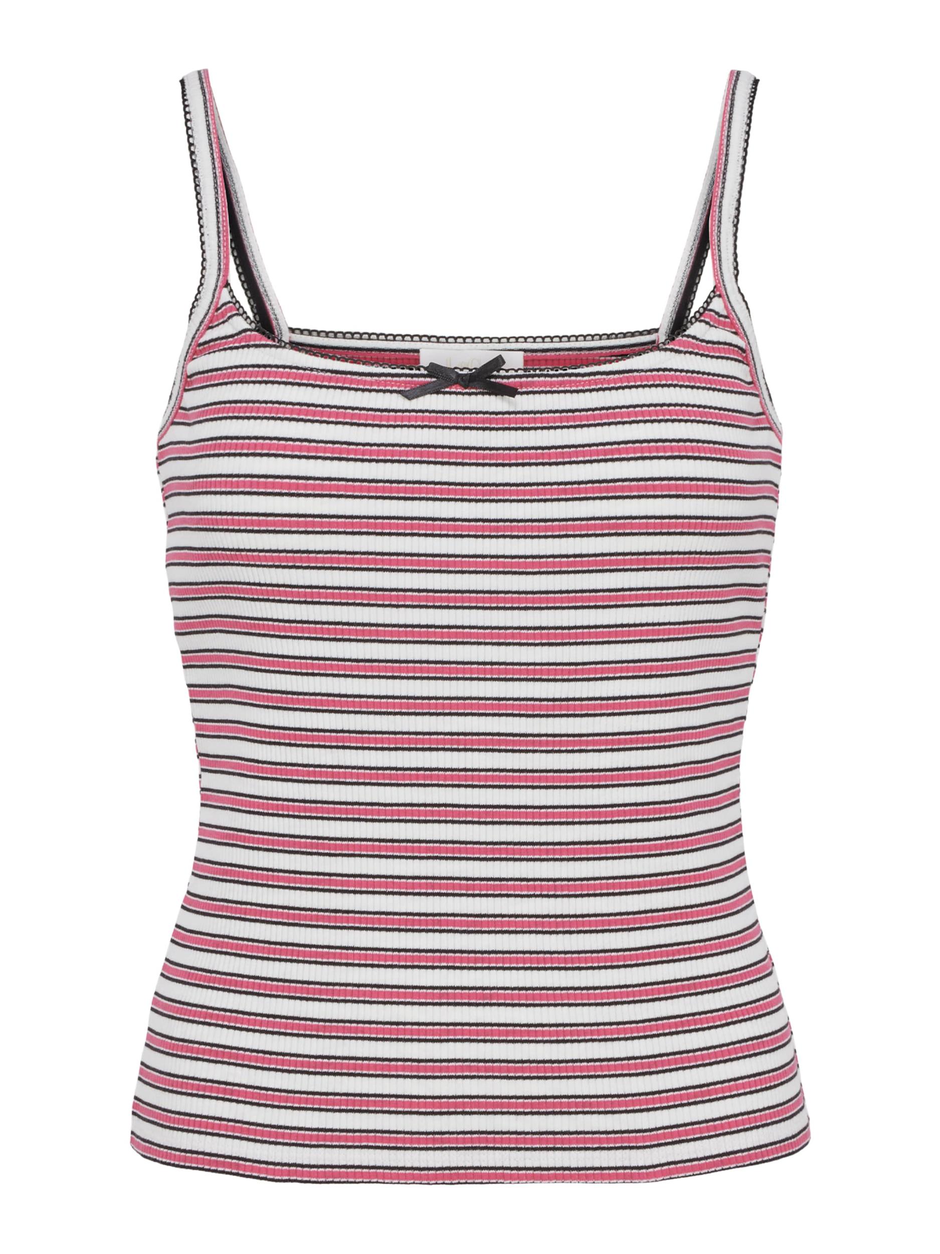 LeGer by Lena Gercke Palaidinė be rankovių 'Ines' ryškiai rožinė spalva / juoda / balta