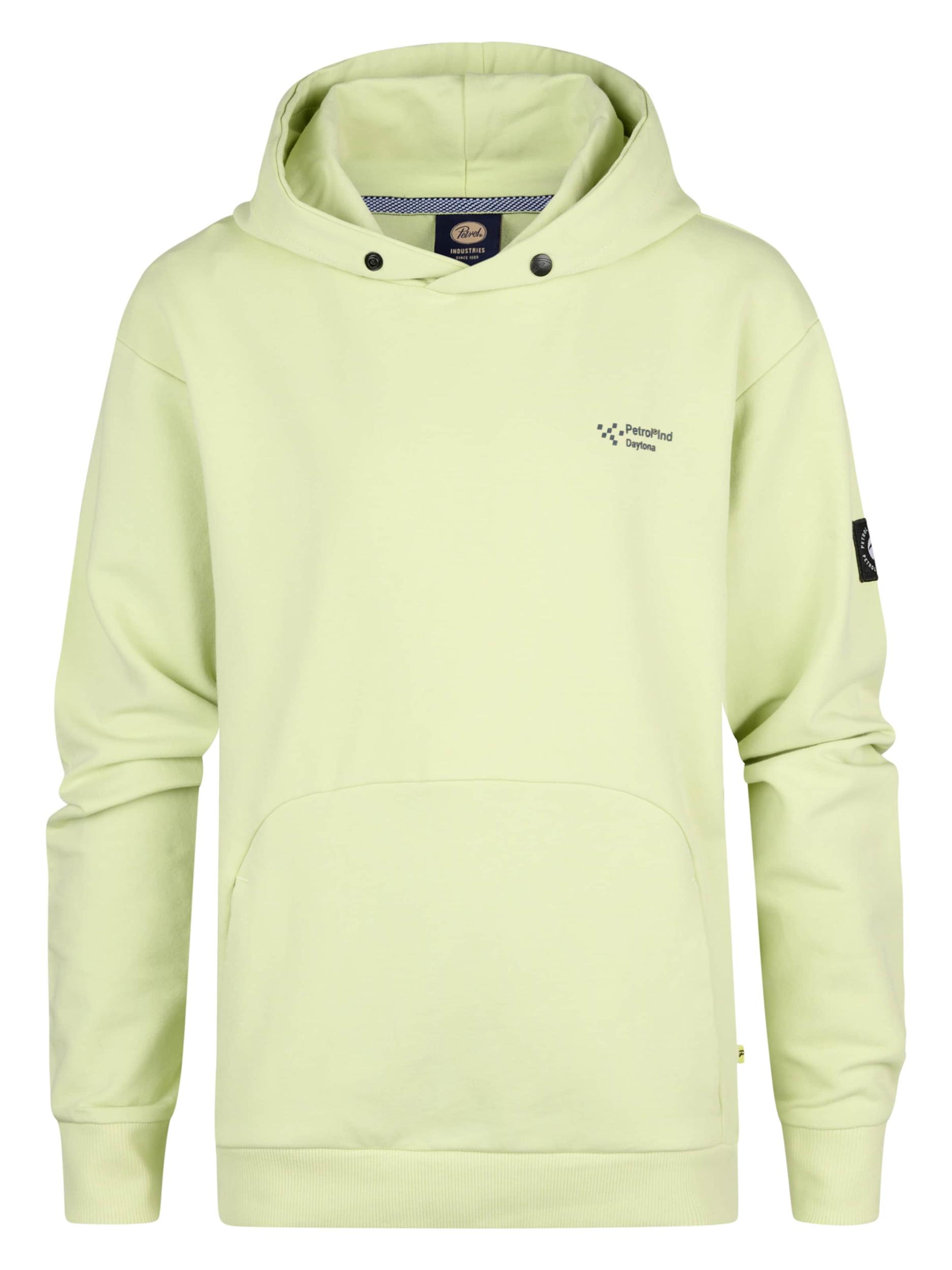 Petrol Industries Megztinis be užsegimo žaliosios citrinos spalva / juoda