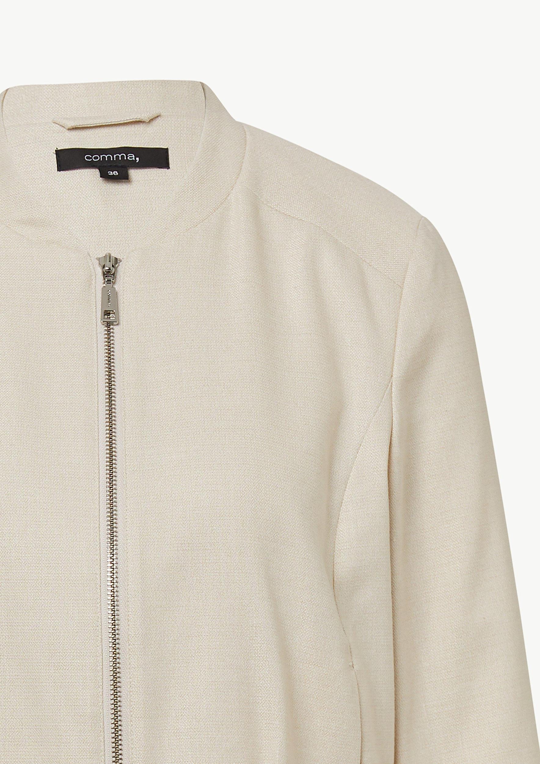 COMMA Demisezoninė striukė gelsvai pilka spalva