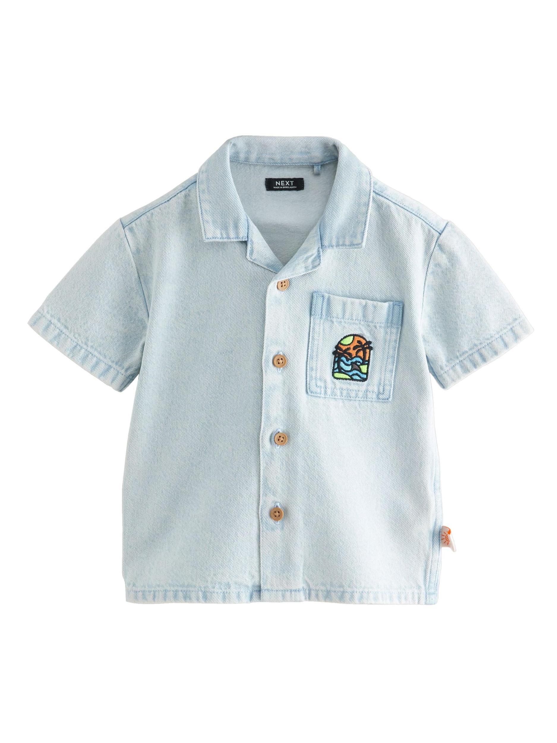 Next Marškiniai tamsiai mėlyna / šviesiai mėlyna / šviesiai žalia / oranžinė