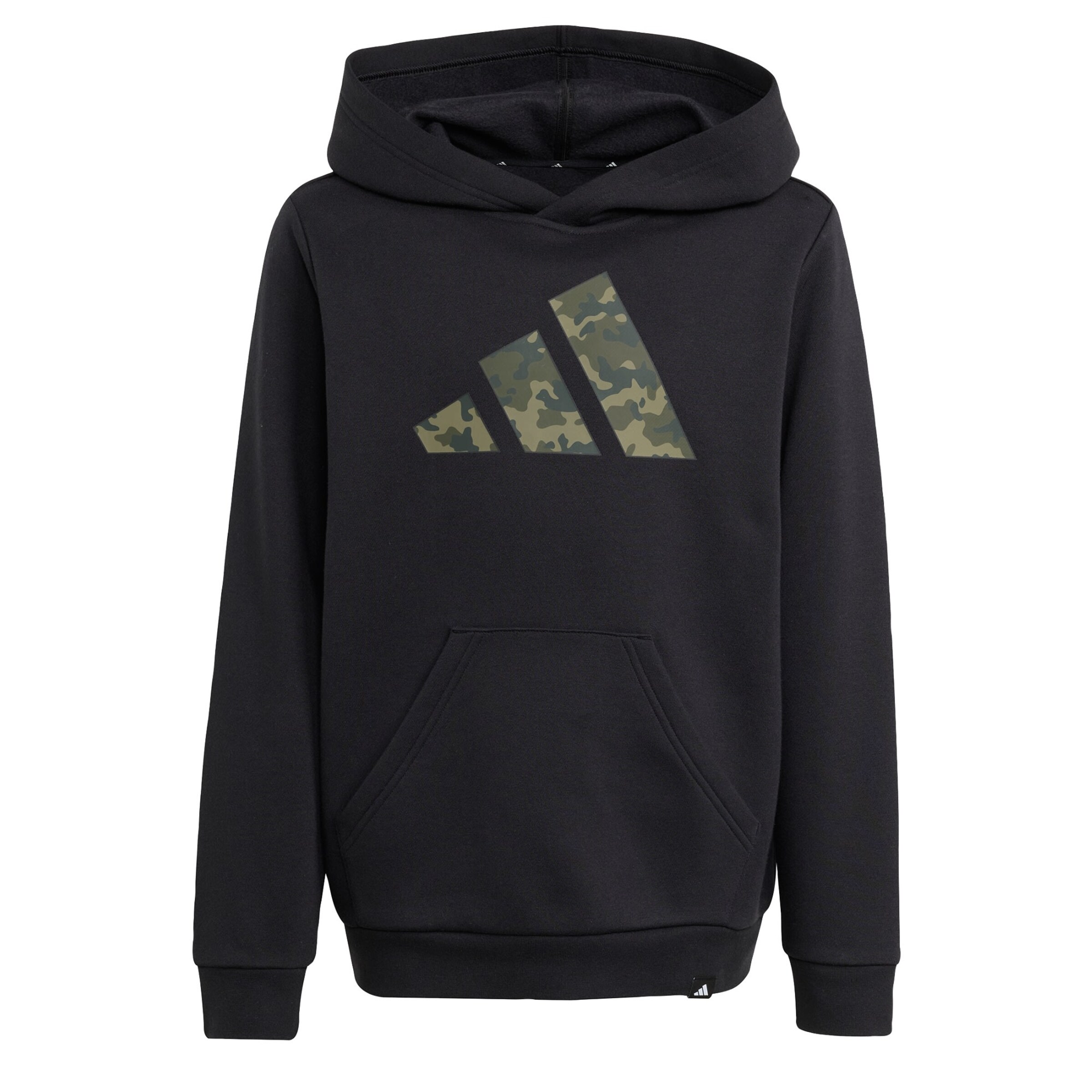 ADIDAS SPORTSWEAR Megztinis be užsegimo 'Camo Graphic Hoodie' rusvai žalia / alyvuogių spalva / juoda