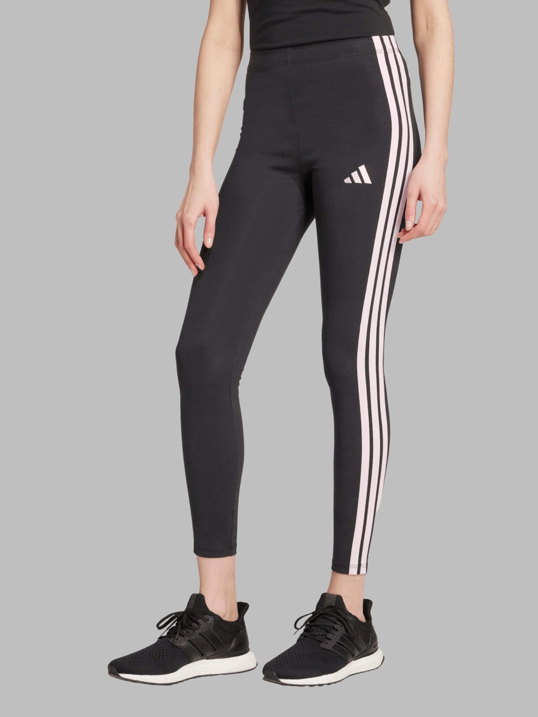 ADIDAS SPORTSWEAR Sportinės kelnės 'Essentials' pastelinė rožinė / juoda