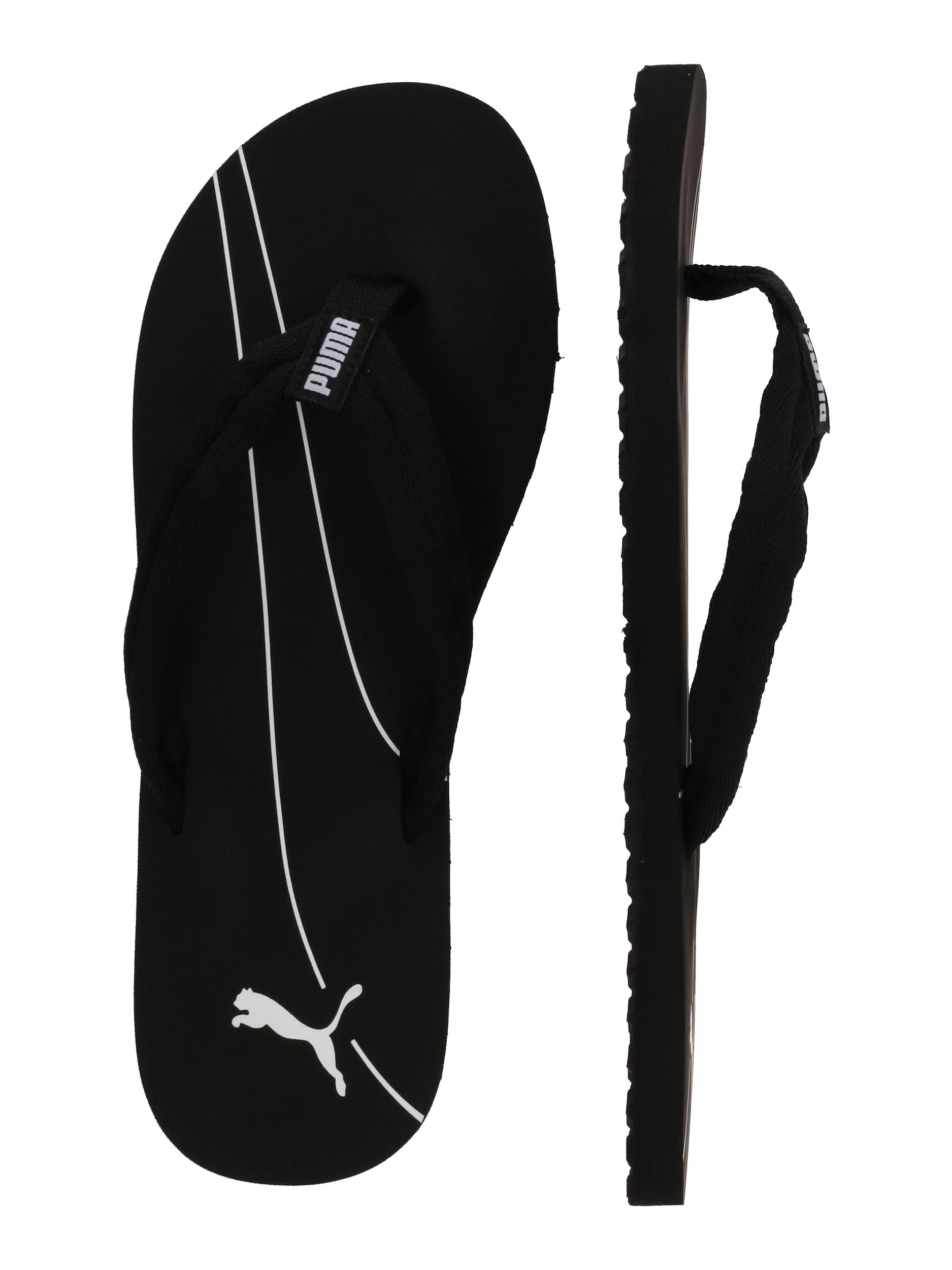 PUMA Sandalai / maudymosi batai 'Epic Flip V3' juoda / balta