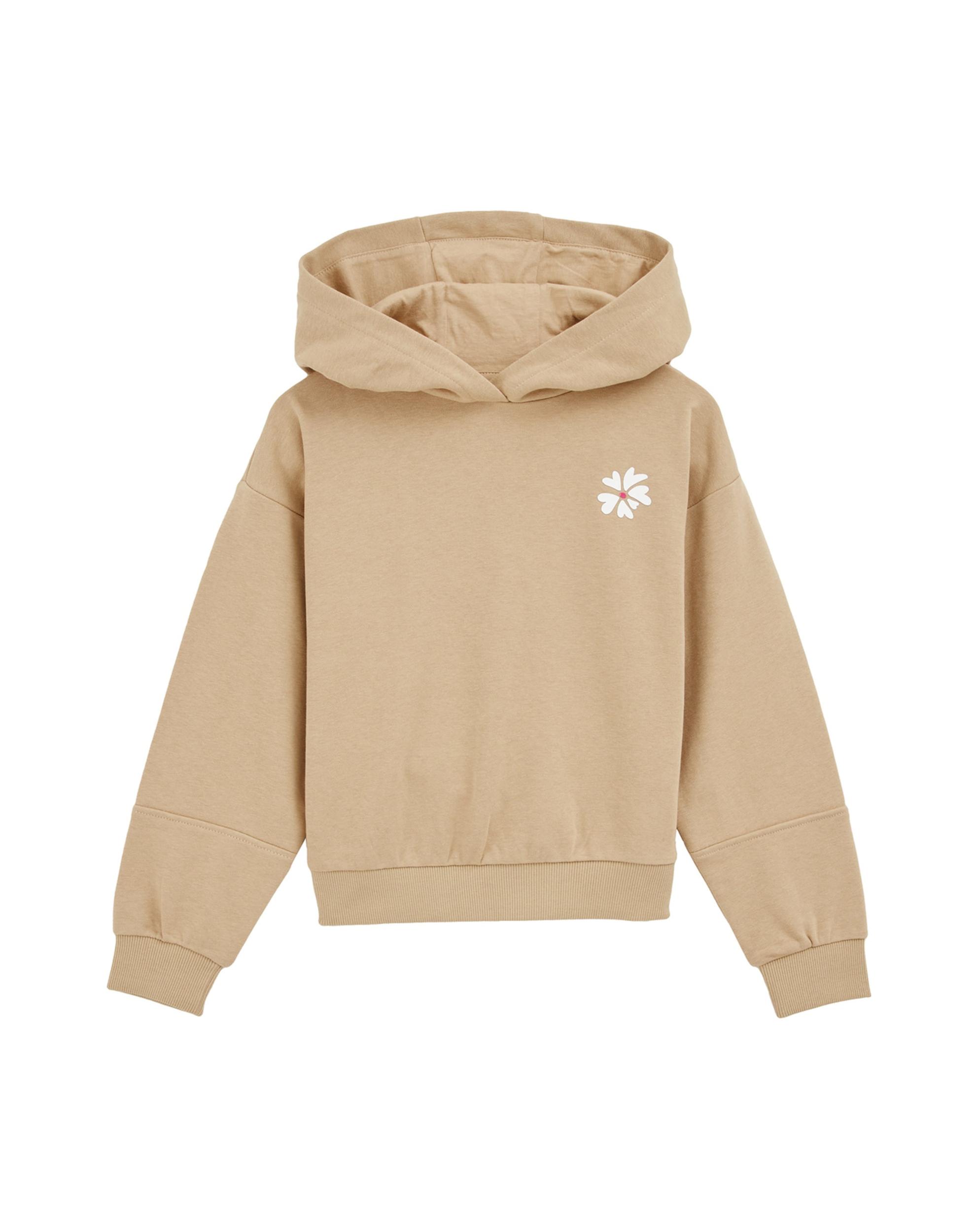 WE Fashion Megztinis be užsegimo šviesiai ruda / tamsiai rožinė / balta