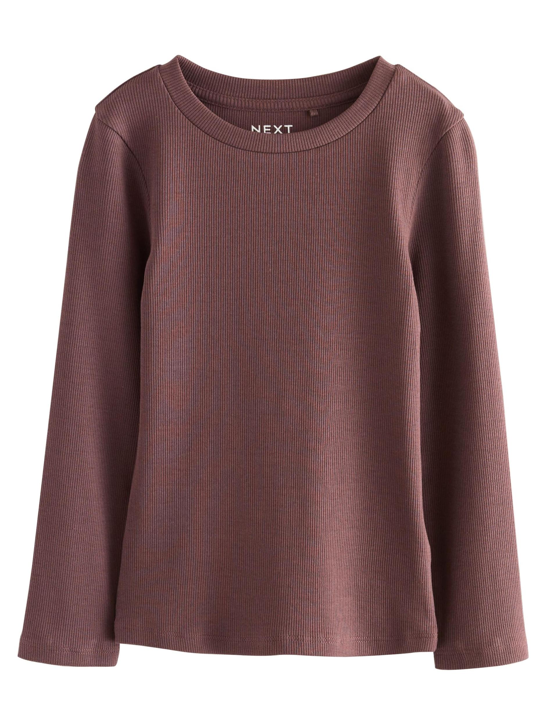 Next Marškinėliai šokolado spalva