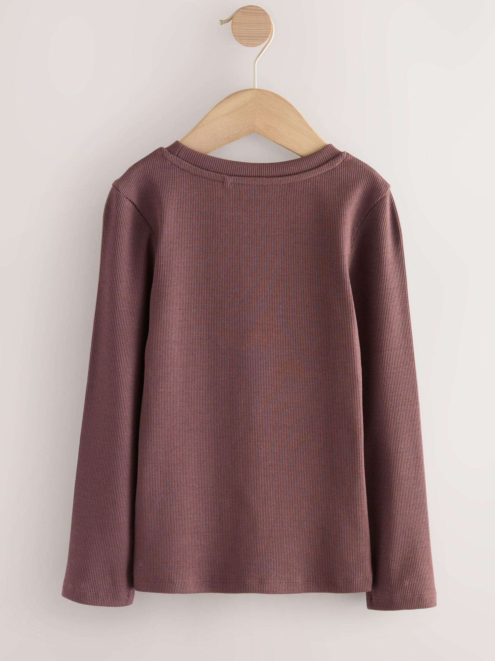 Next Marškinėliai šokolado spalva