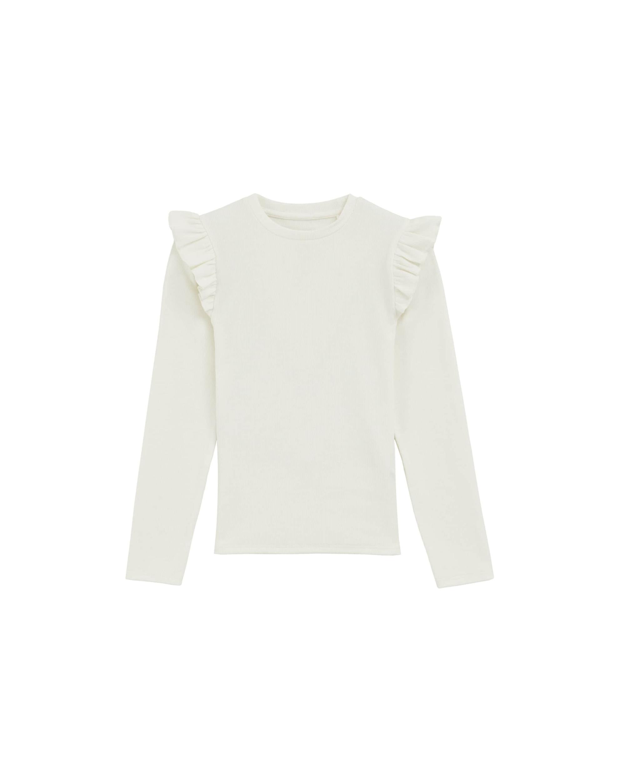 WE Fashion Marškinėliai balkšva