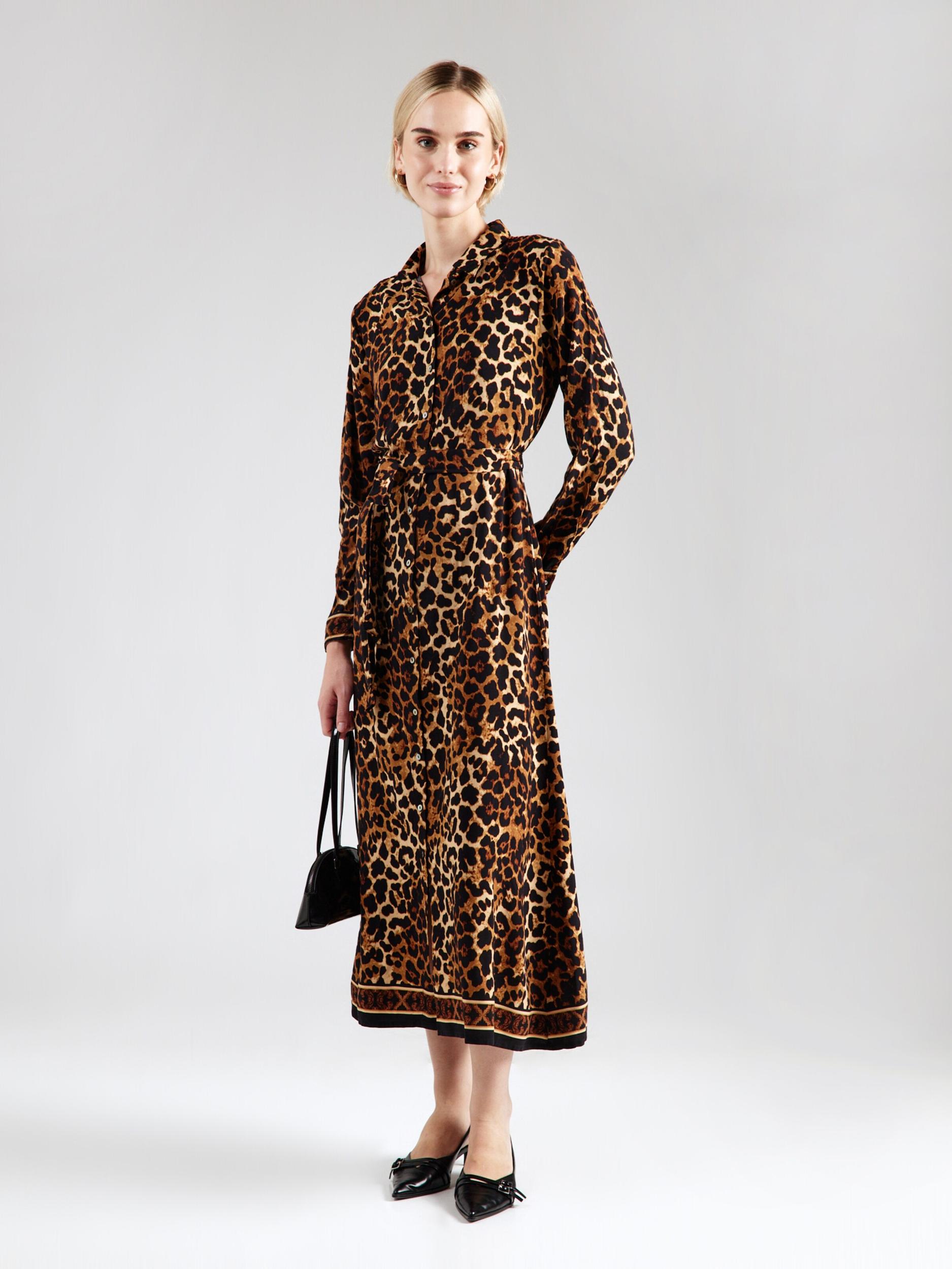 ONLY Palaidinės tipo suknelė 'ONLVEDA' ruda / juoda