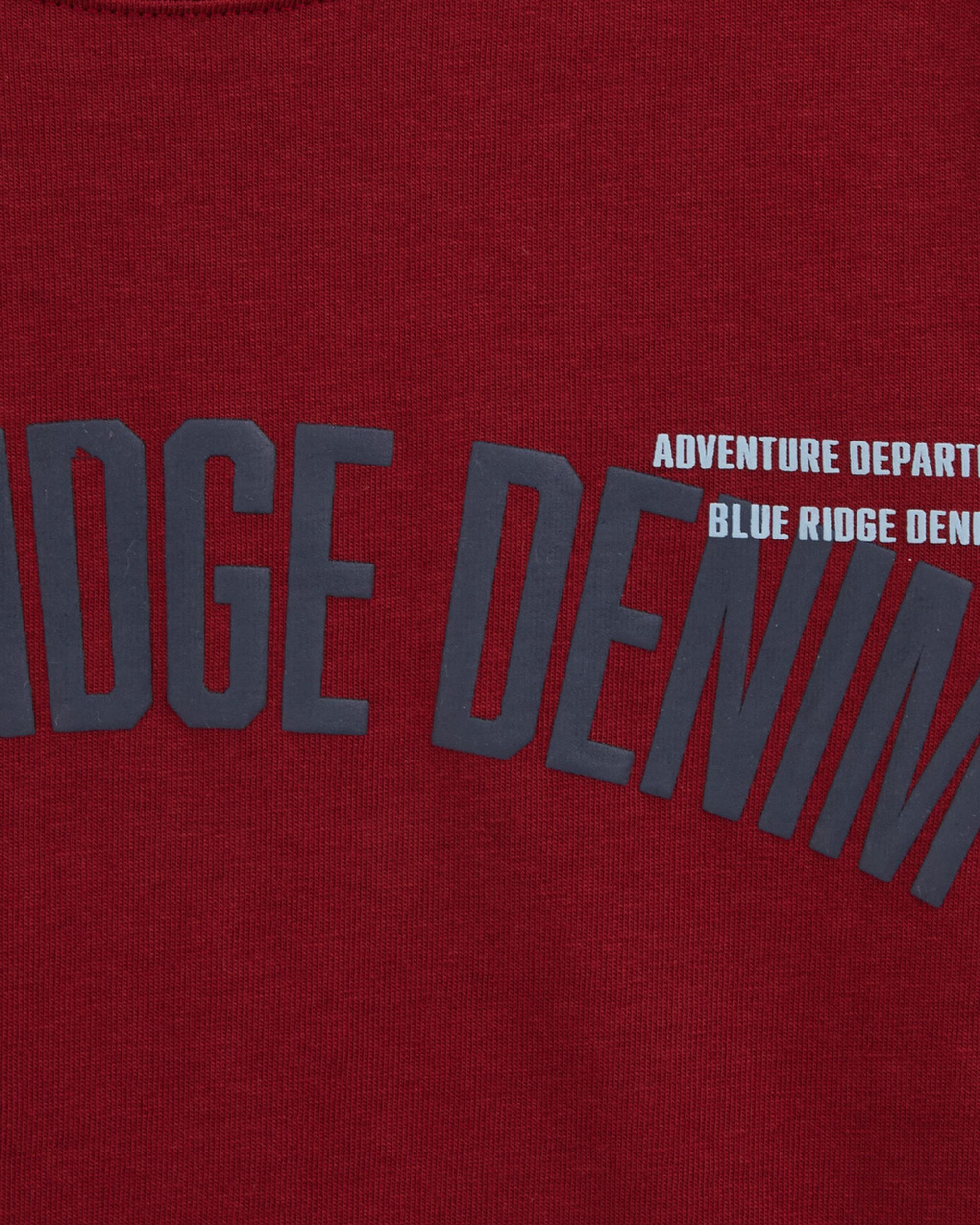 WE Fashion Marškinėliai mėlyna / vyšninė spalva