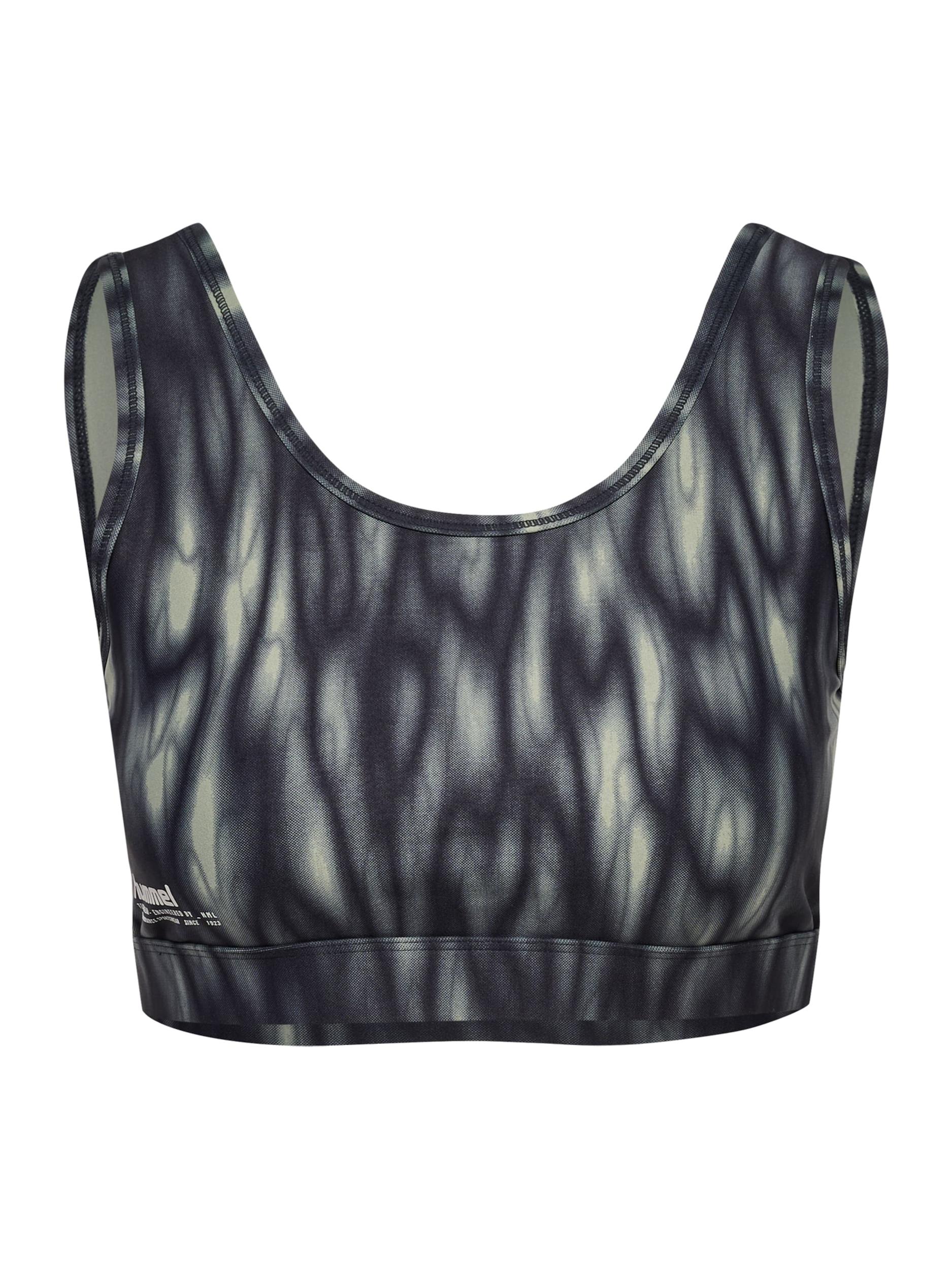 Hummel Sportinė liemenėlė 'Hiit' antracito spalva / rusvai žalia