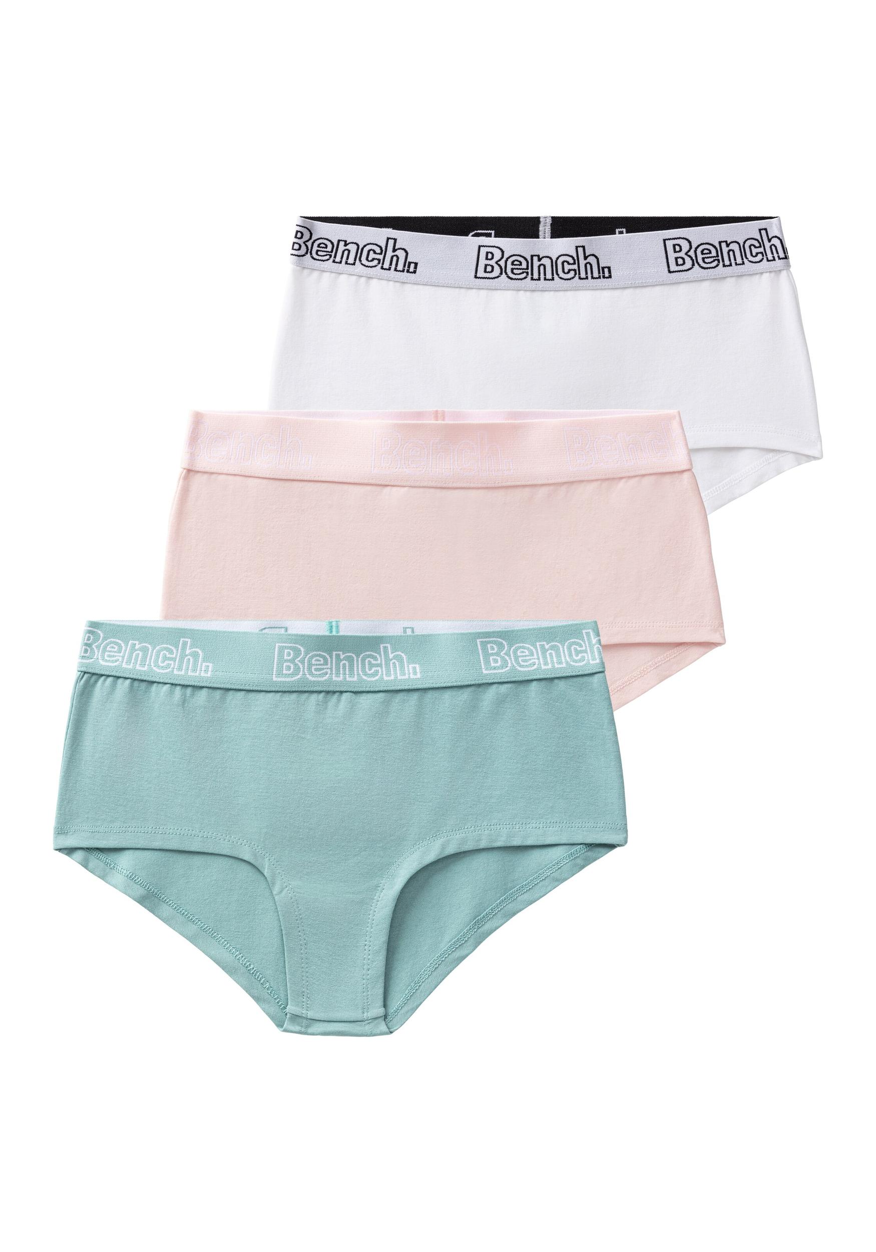 BENCH Apatinės kelnaitės mėtų spalva / rožinė / juoda / balta