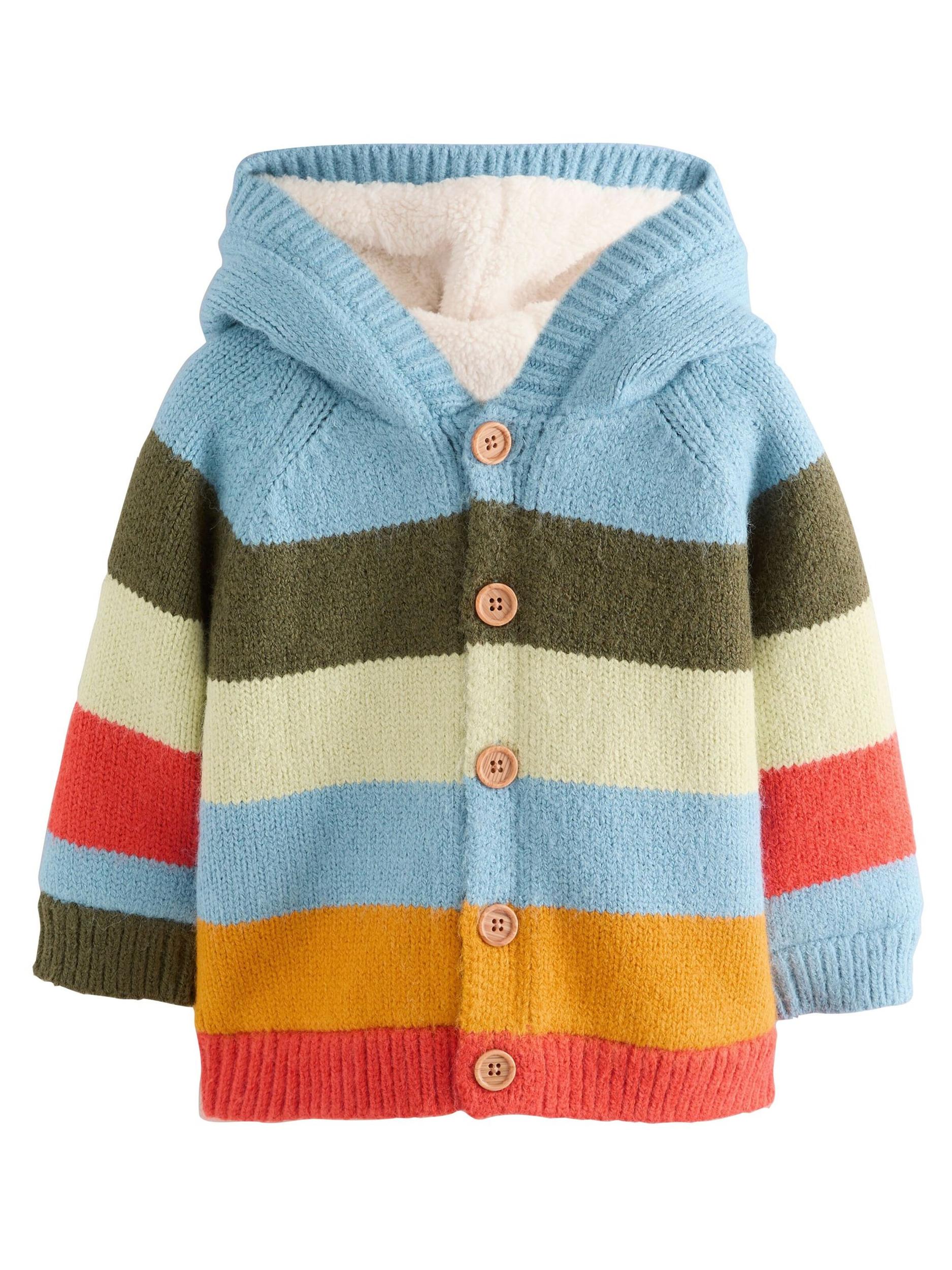 Next Kardiganas šviesiai mėlyna / pastelinė žalia / tamsiai žalia / oranžinė