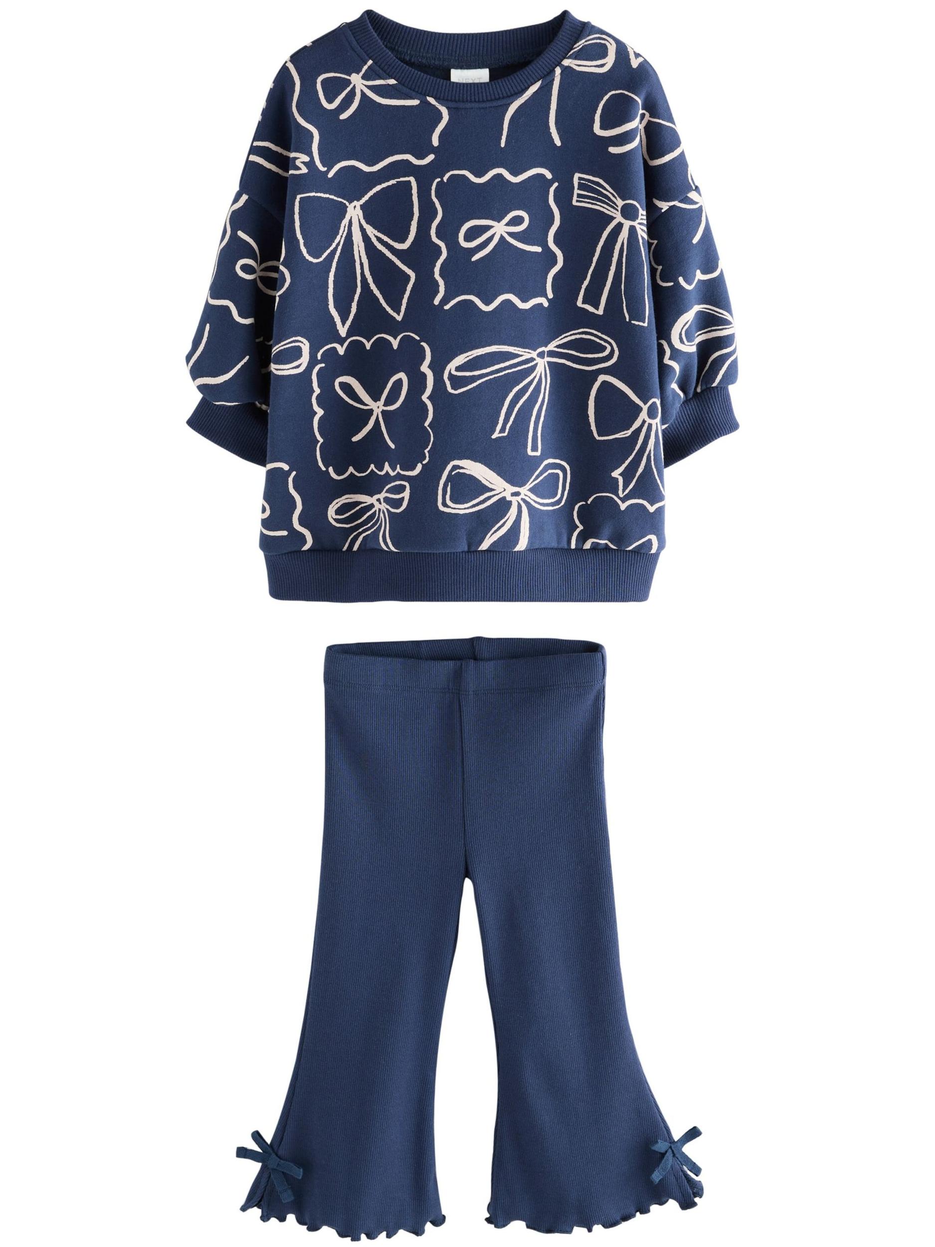 Next Rinkinys tamsiai mėlyna / balta