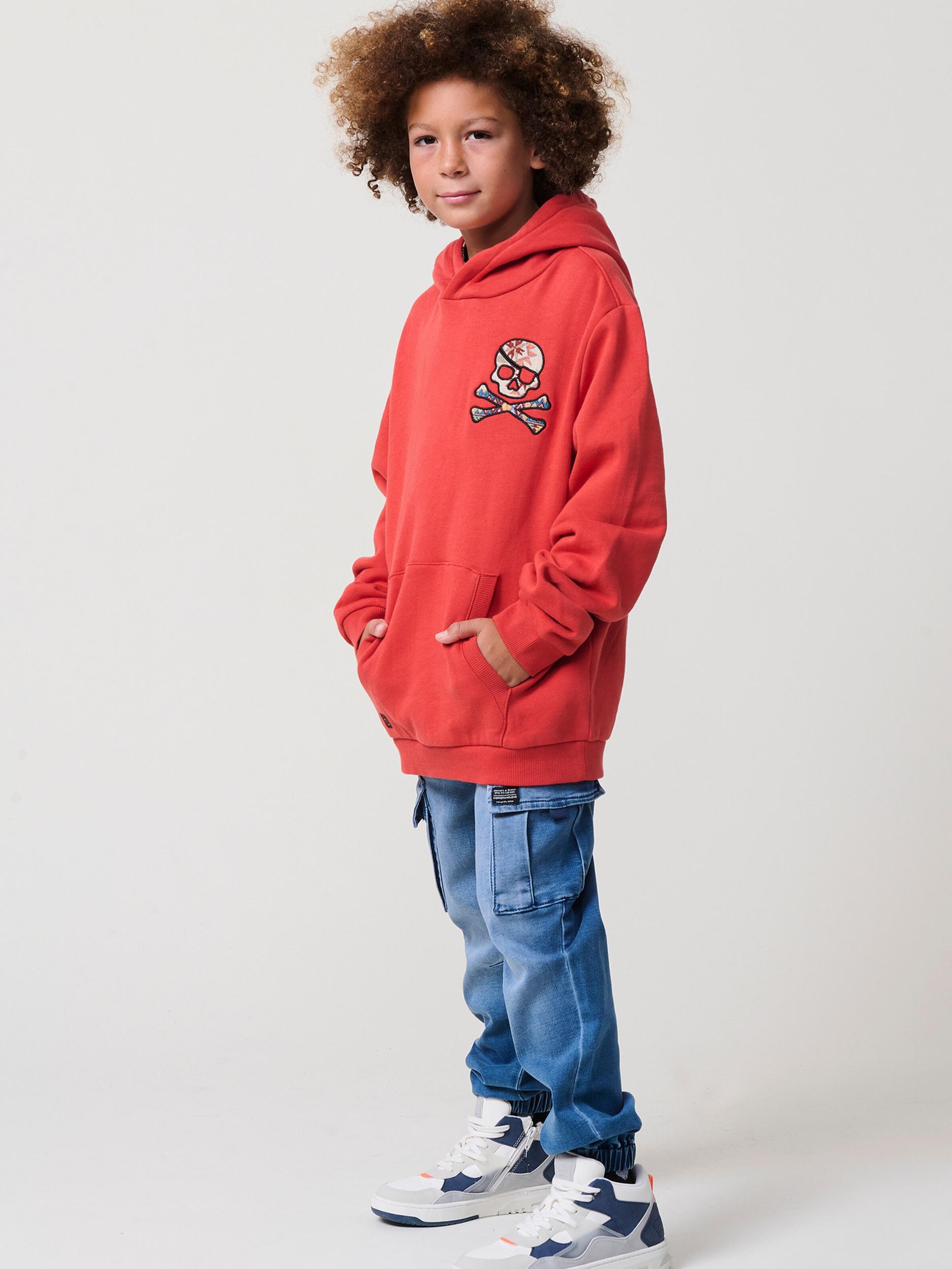 KOROSHI Megztinis be užsegimo šviesiai pilka / tamsiai oranžinė / juoda