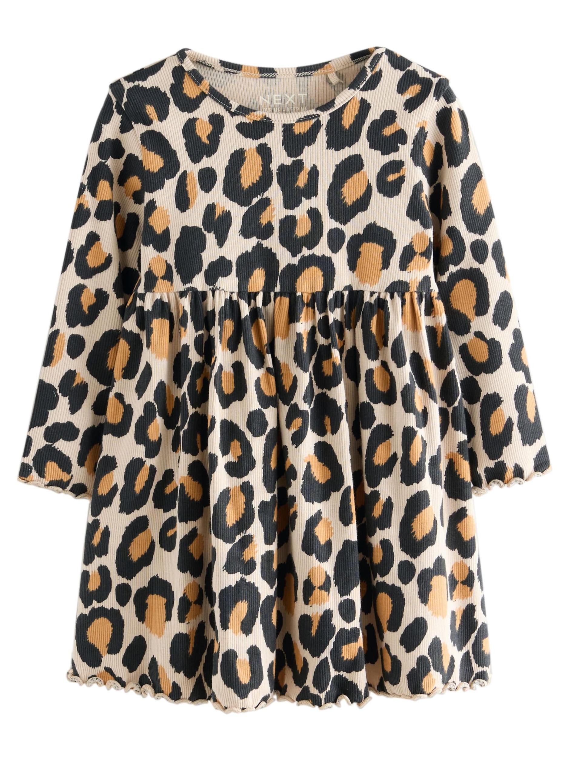 Next Suknelė tamsiai rusva / kapučino spalva / juoda