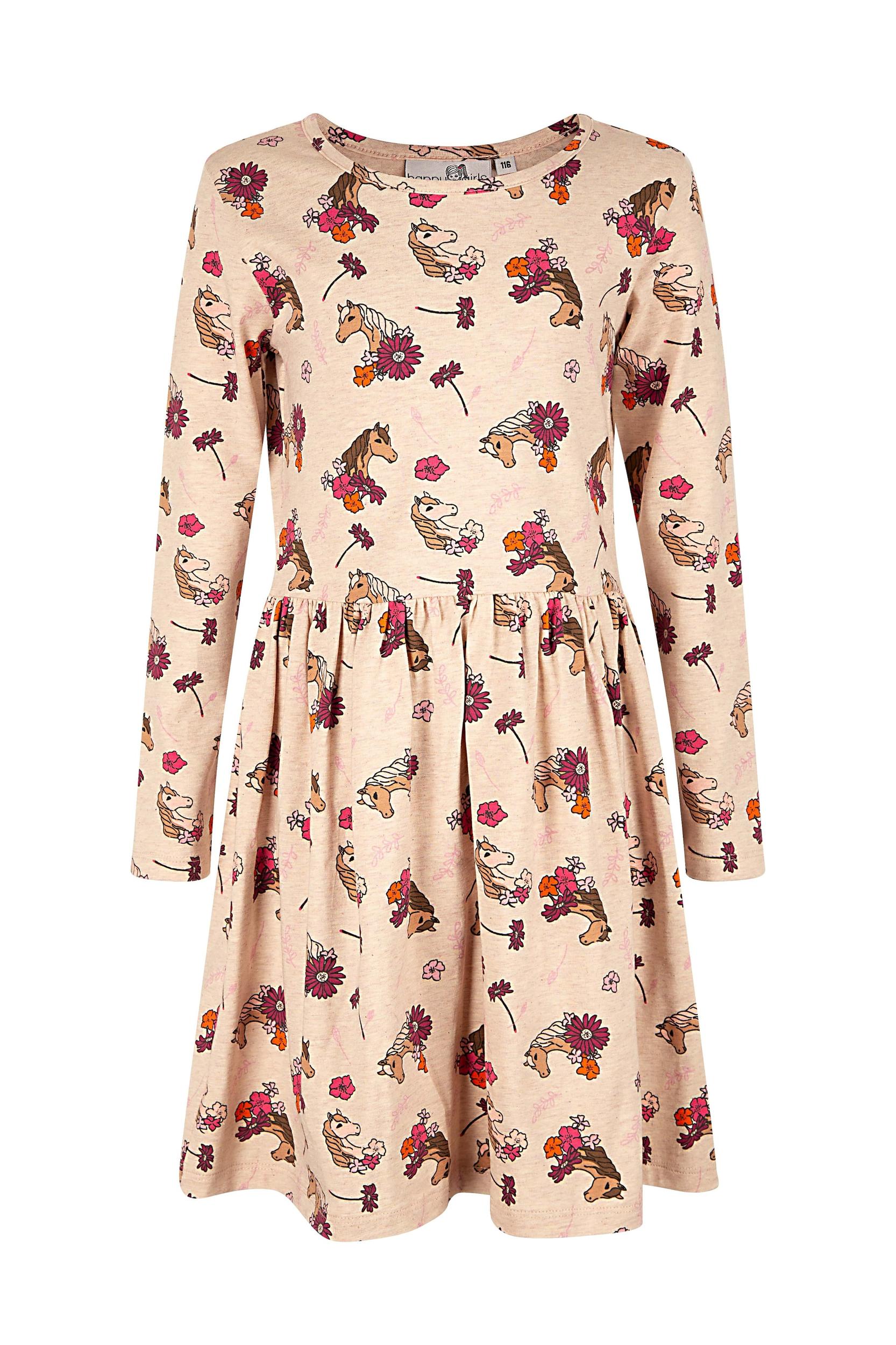 happy girls Suknelė smėlio spalva / raudona / juoda