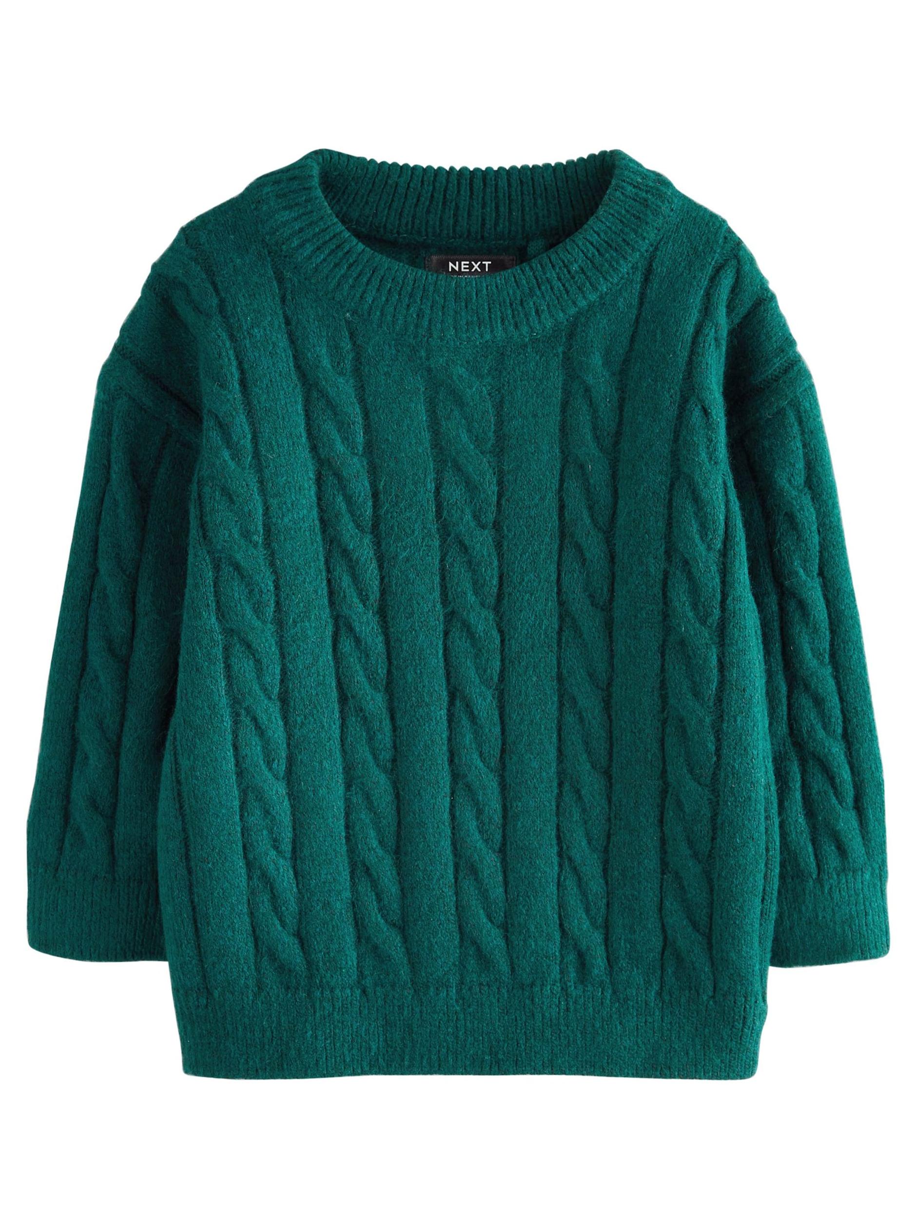 Next Megztinis tamsiai žalia