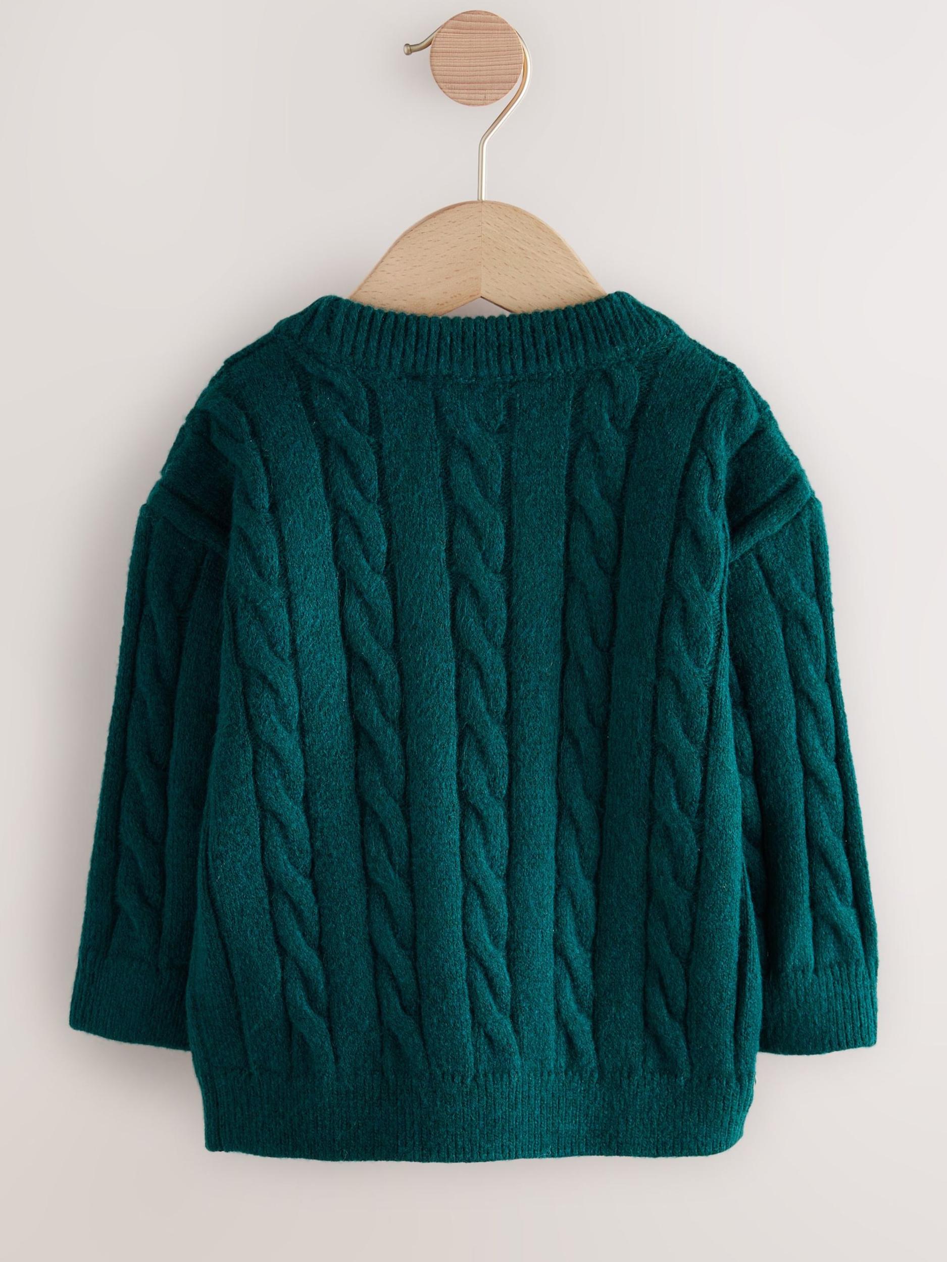 Next Megztinis tamsiai žalia