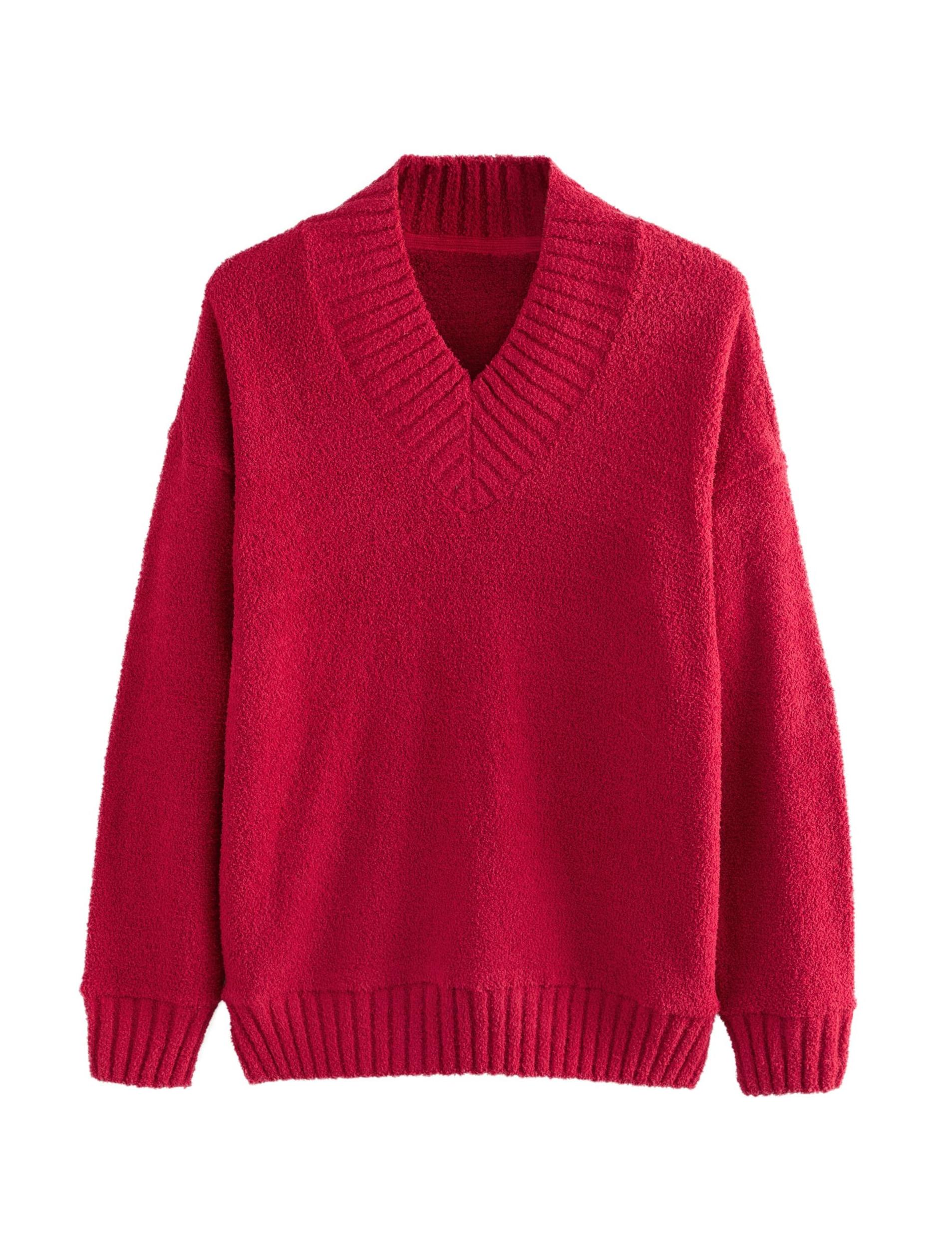 Next Megztinis be užsegimo vyšninė spalva