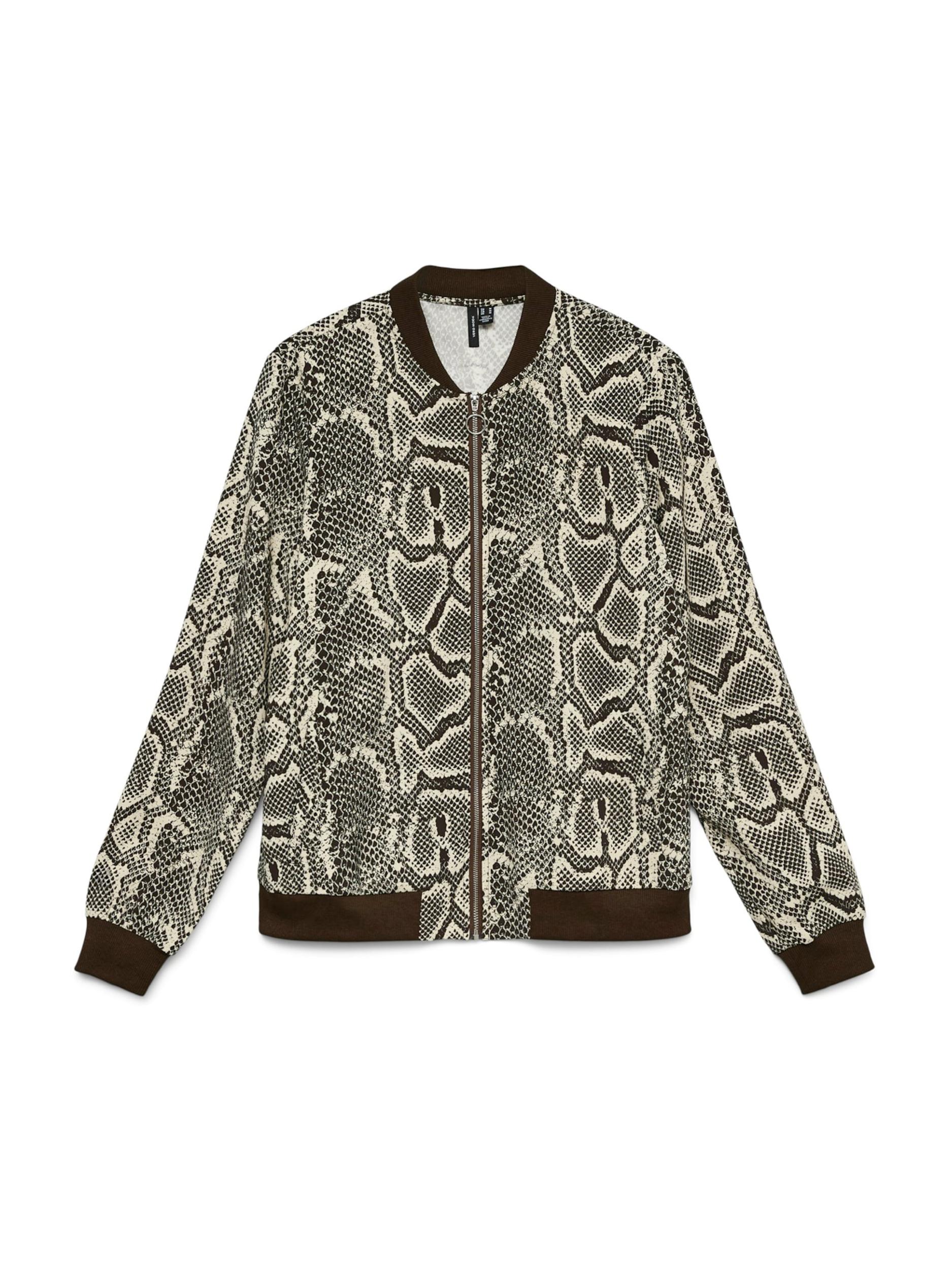 VERO MODA Demisezoninė striukė 'VMCOCO' smėlio spalva / šokolado spalva