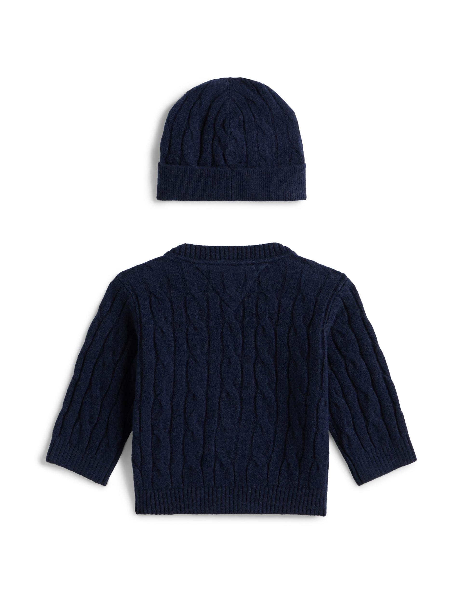 TOMMY HILFIGER Megztinis tamsiai mėlyna