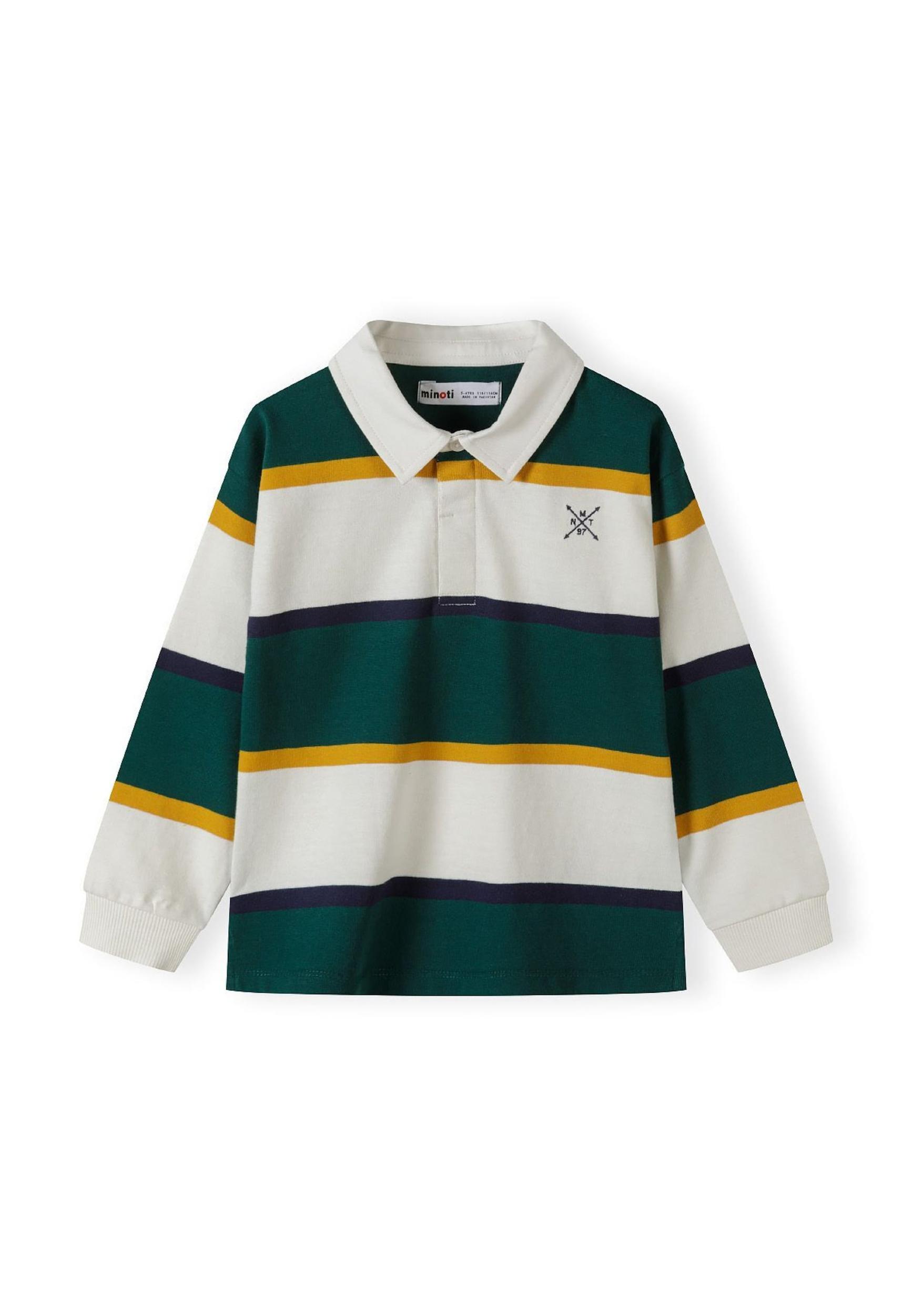 MINOTI Marškinėliai tamsiai mėlyna / medaus spalva / žalia / balta