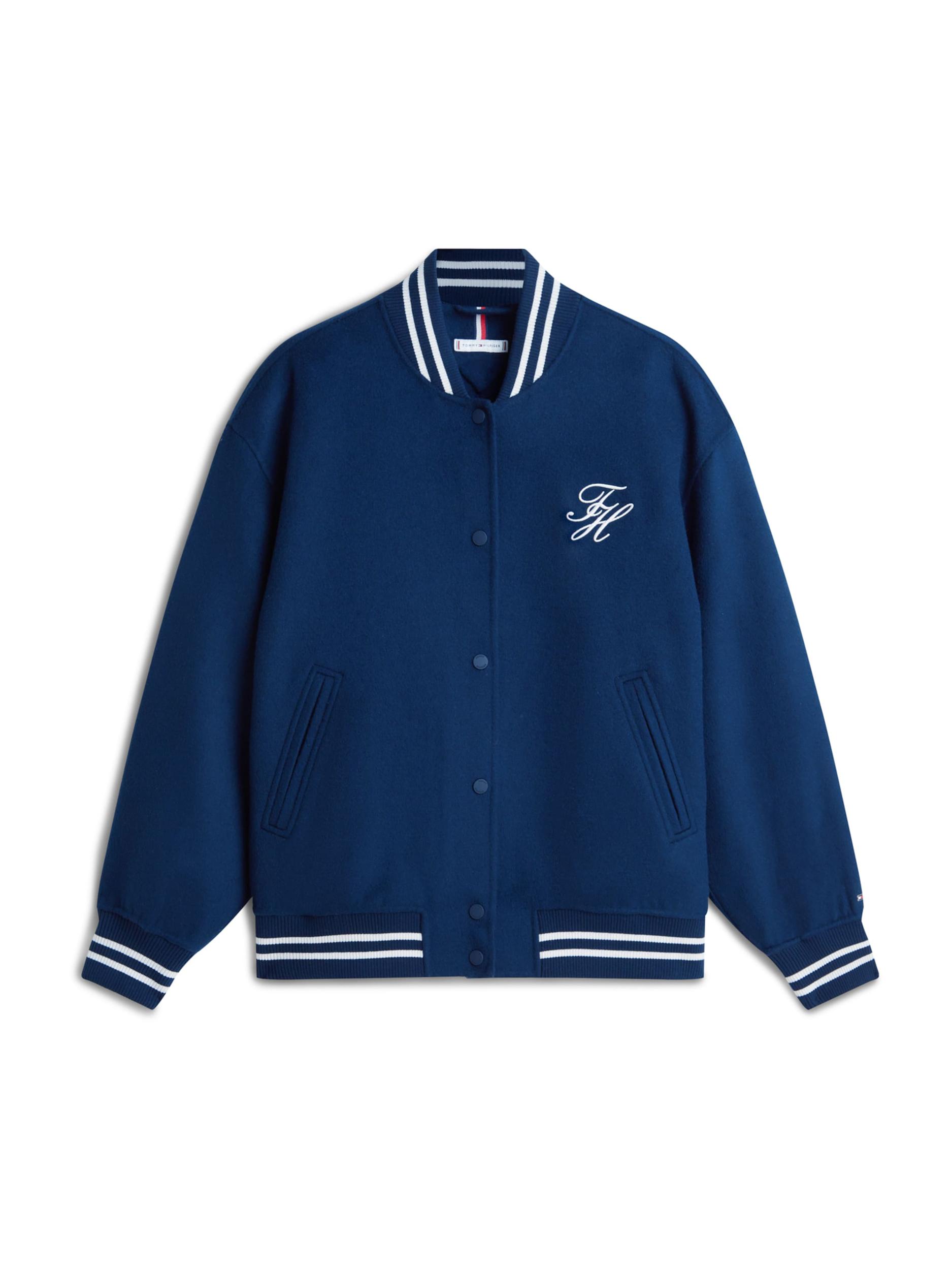 TOMMY HILFIGER Demisezoninė striukė tamsiai mėlyna