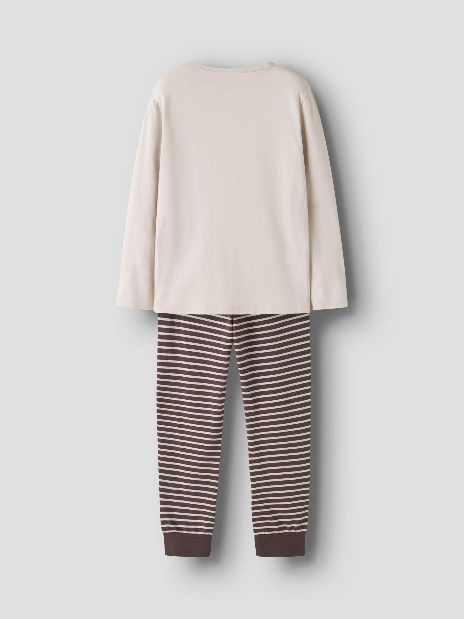 NAME IT Miego kostiumas smėlio / kapučino spalva / tamsiai ruda / tamsiai žalia