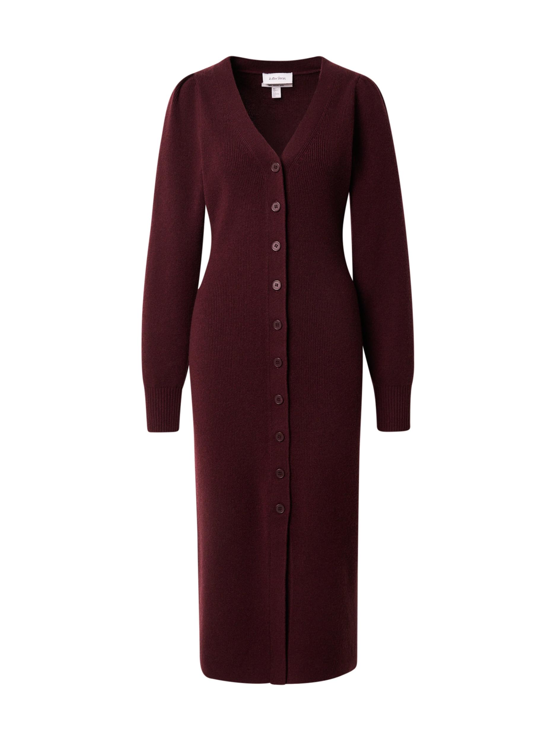 & Other Stories Megzta suknelė vyno raudona spalva