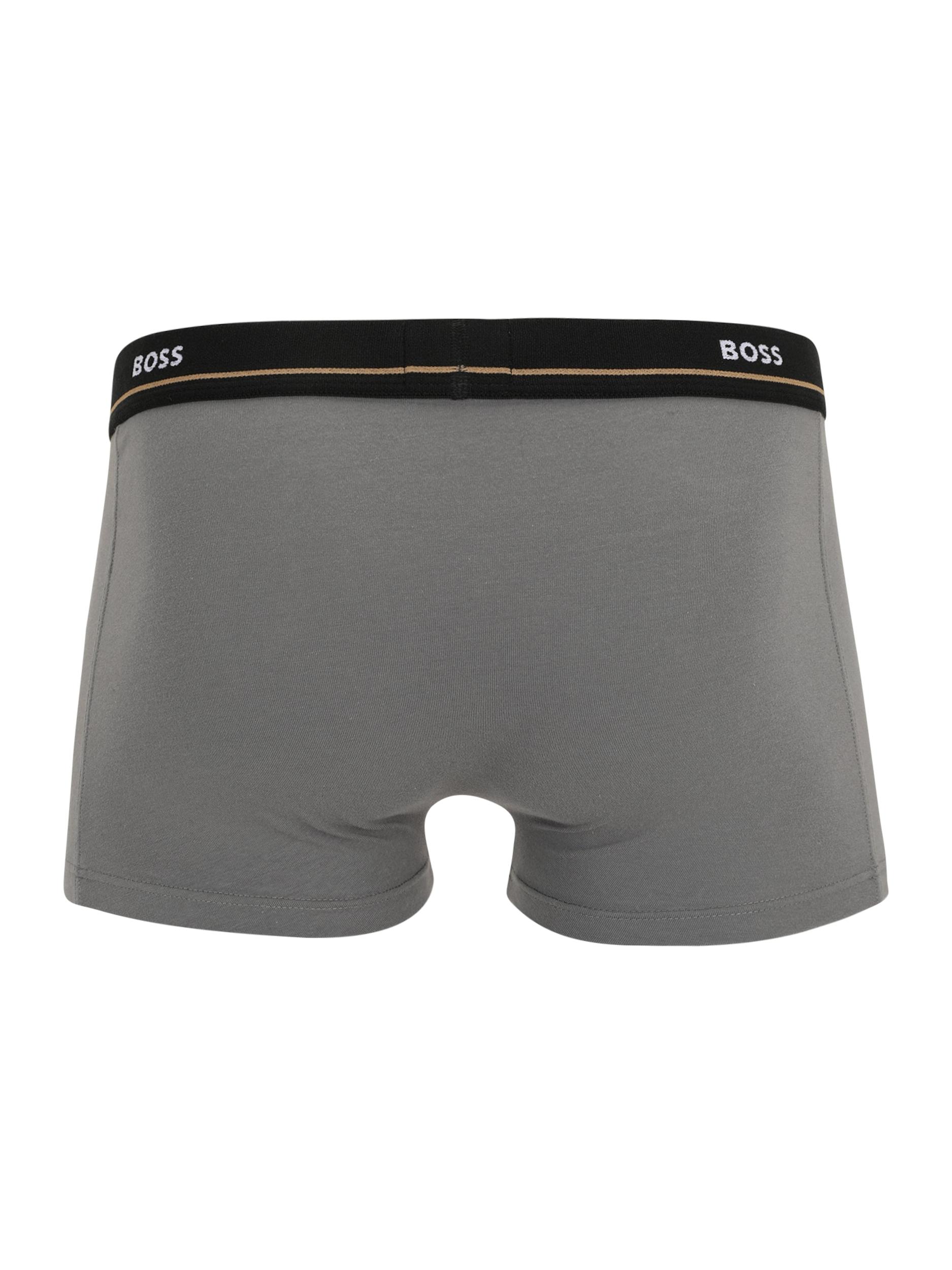 BOSS Boxer trumpikės 'Essential' tamsiai mėlyna jūros spalva / tamsiai pilka / pastelinė žalia / juoda