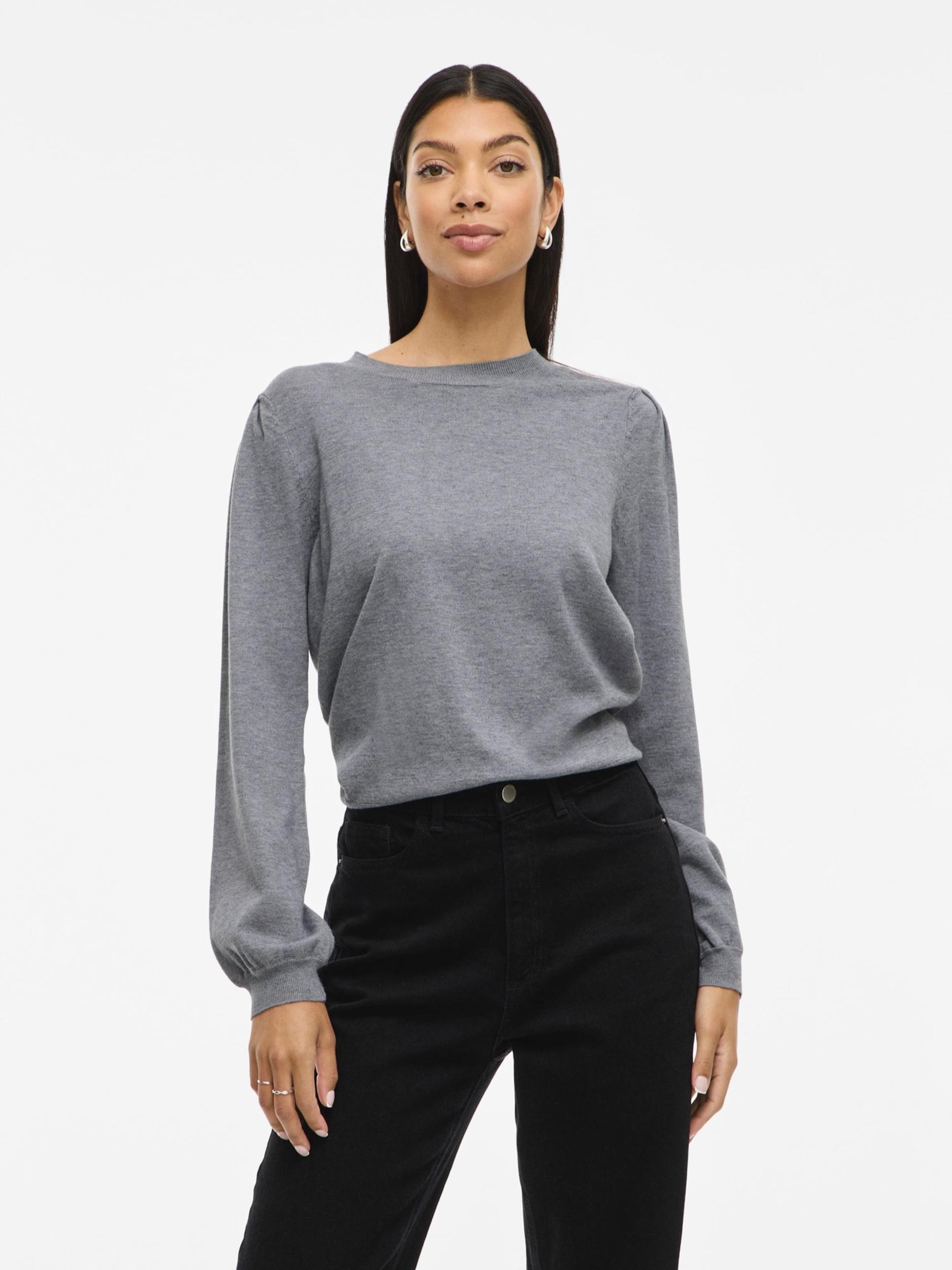 VILA Megztinis 'VIELLA' margai pilka