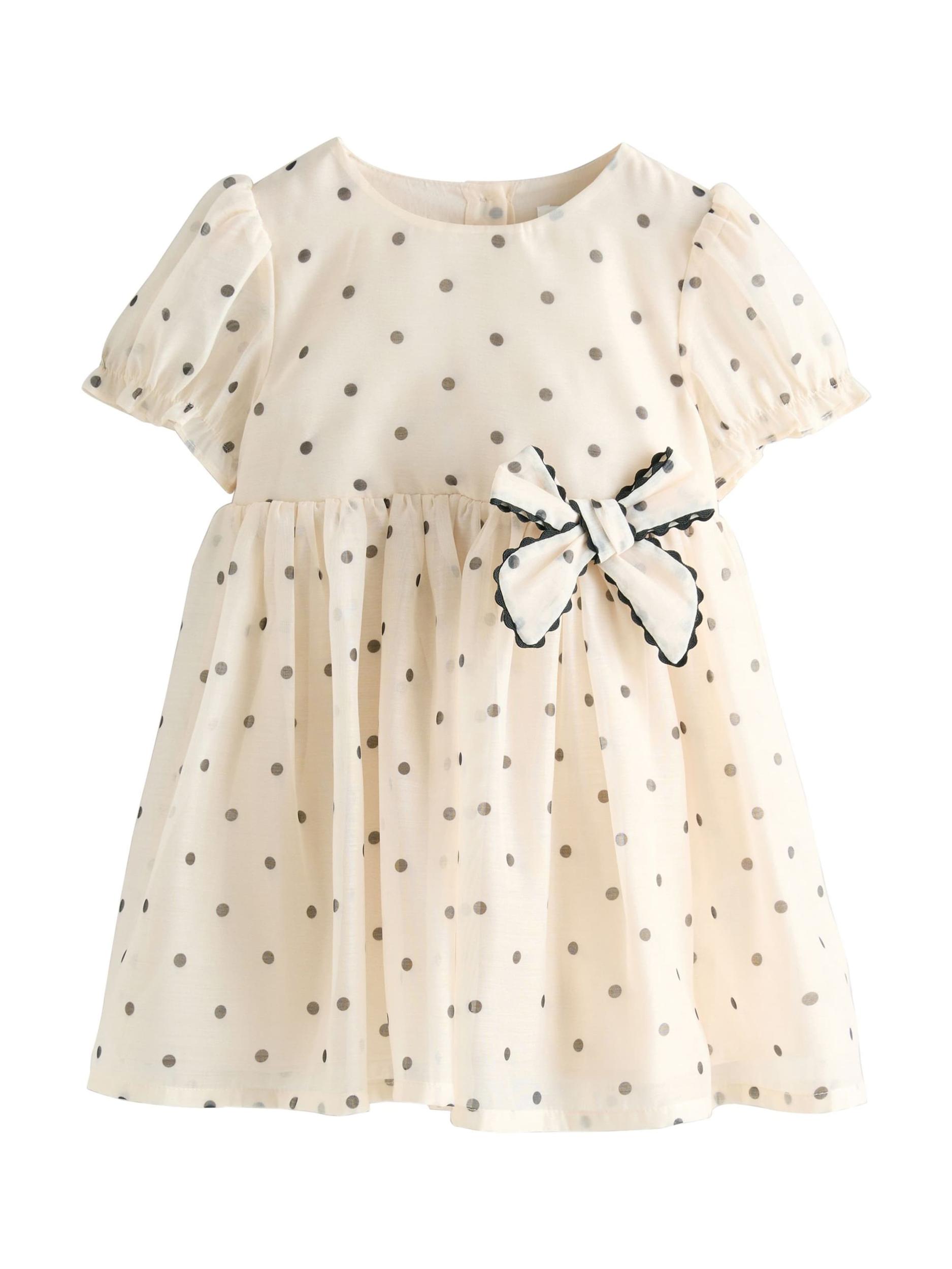 Next Suknelė nebalintos drobės spalva / juoda