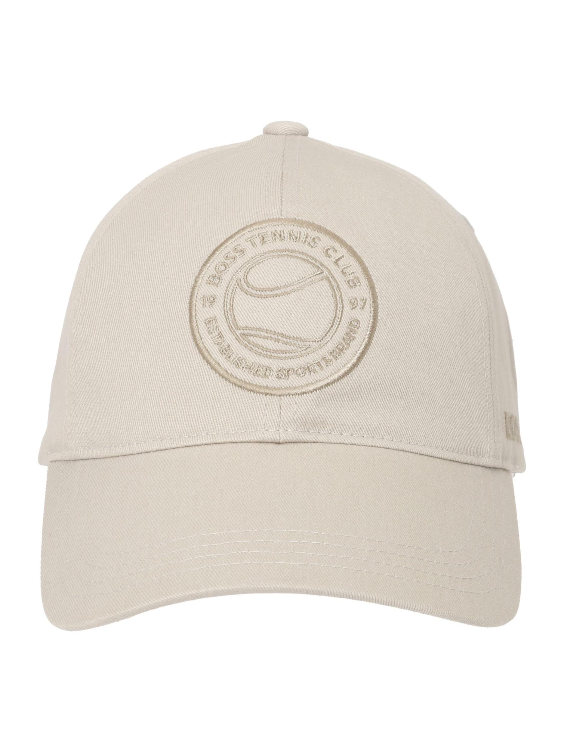 BOSS Sportinė kepurė 'Lach' smėlio spalva / tamsi smėlio
