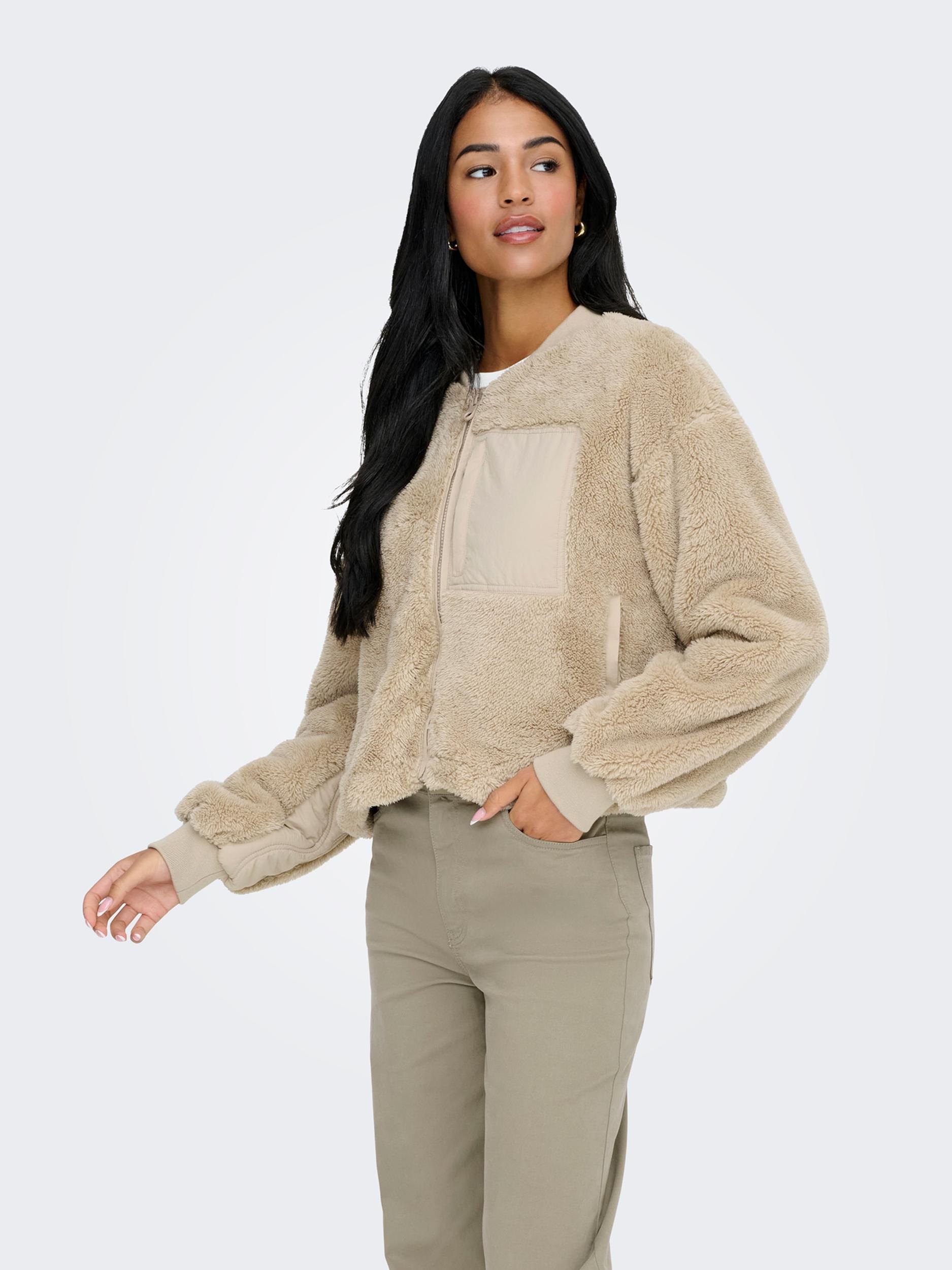 ONLY Demisezoninė striukė 'ONLAnna' smėlio spalva / tamsi smėlio