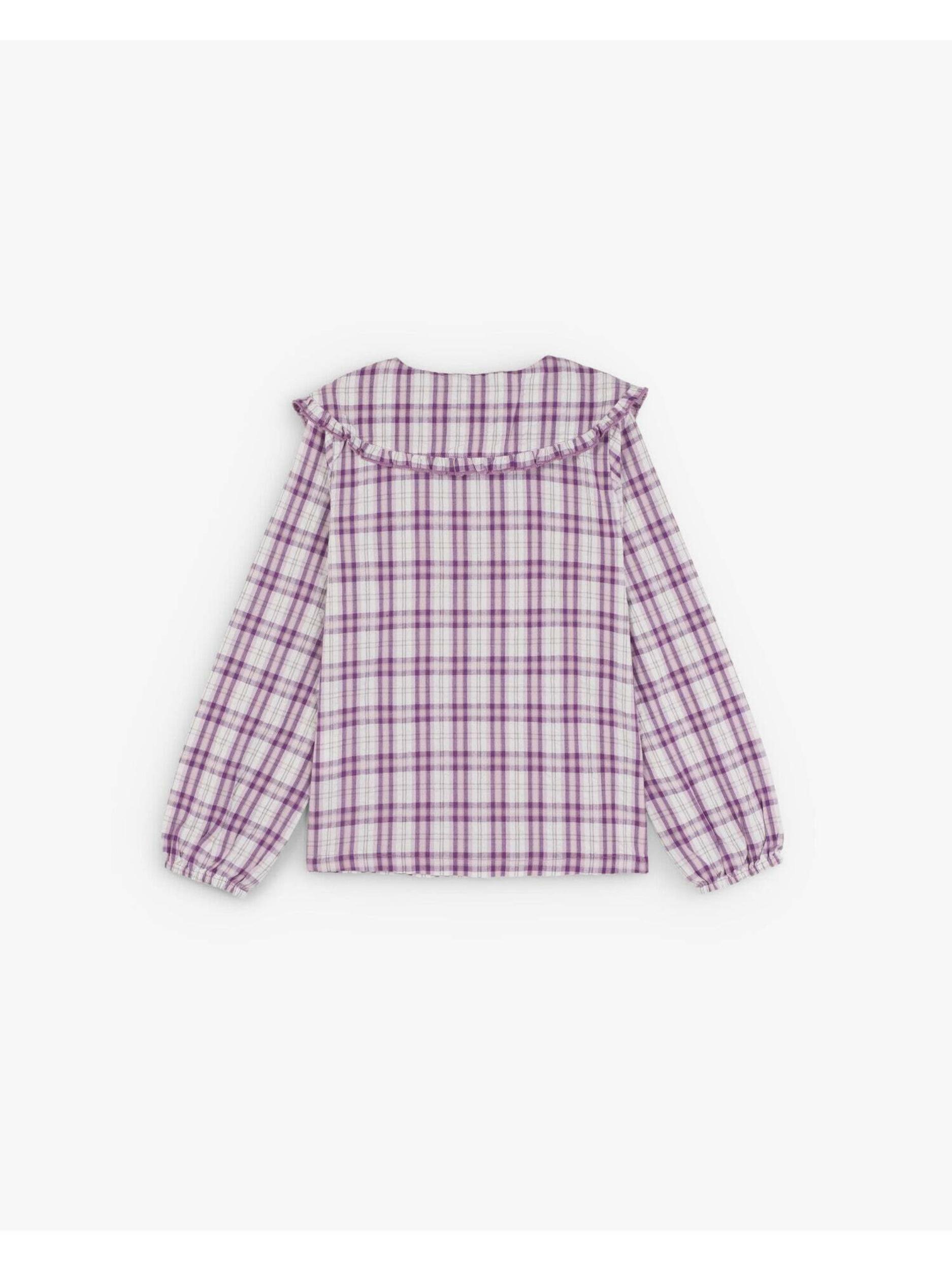 Scalpers Palaidinė purpurinė / alyvinė spalva / natūrali balta