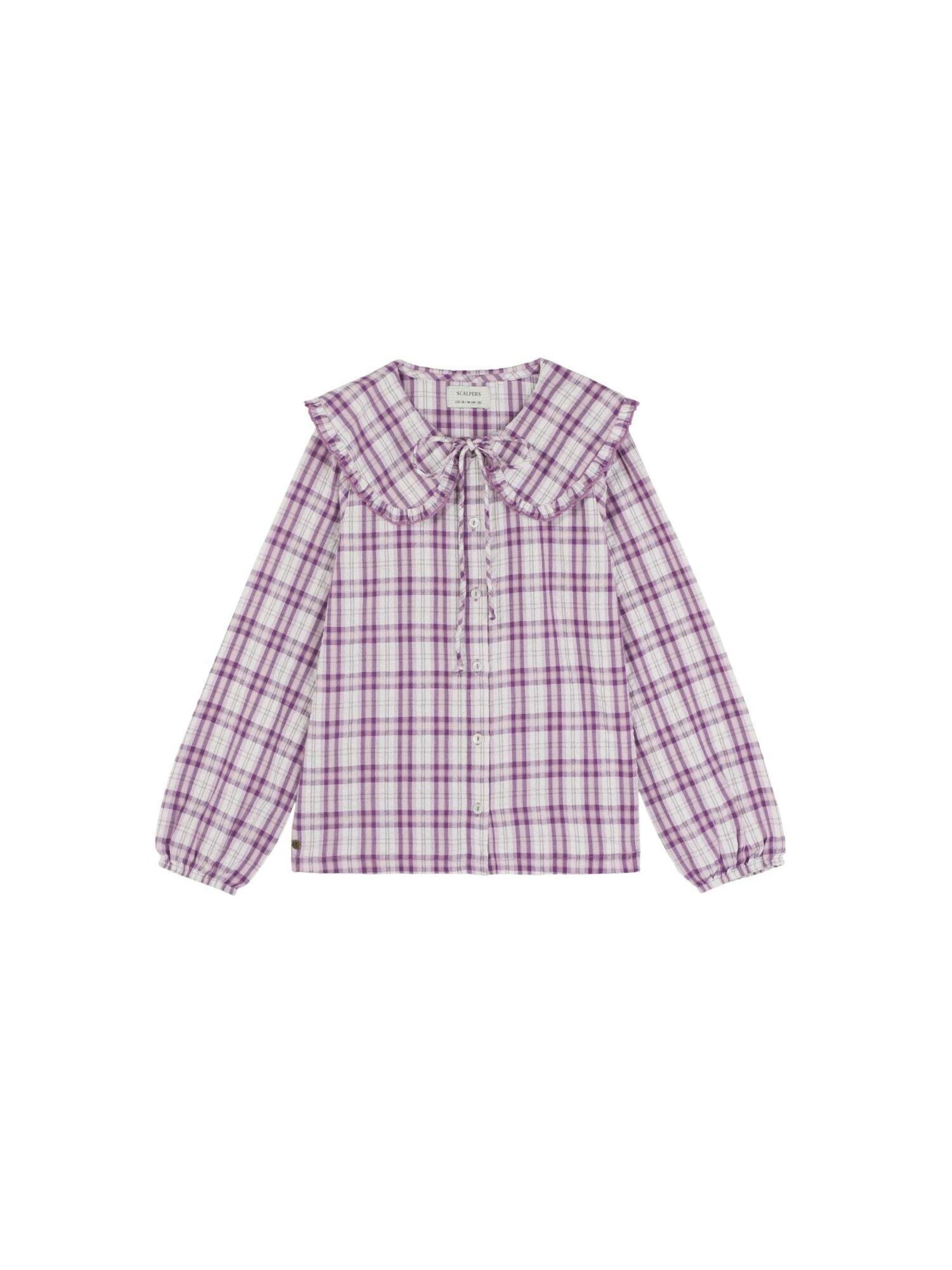 Scalpers Palaidinė purpurinė / alyvinė spalva / natūrali balta