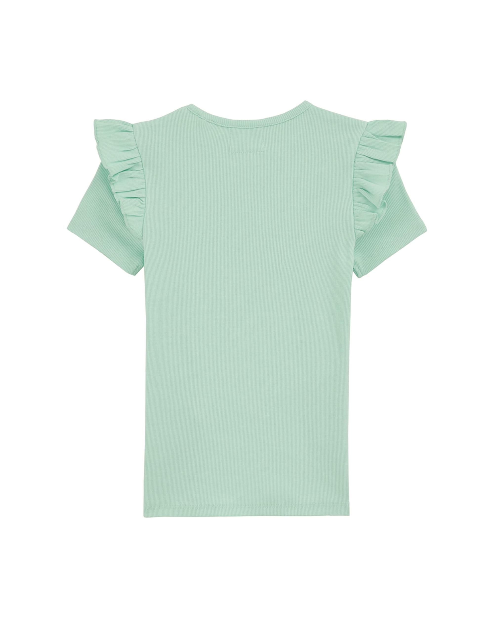 WE Fashion Marškinėliai 'Meisjes' šviesiai žalia