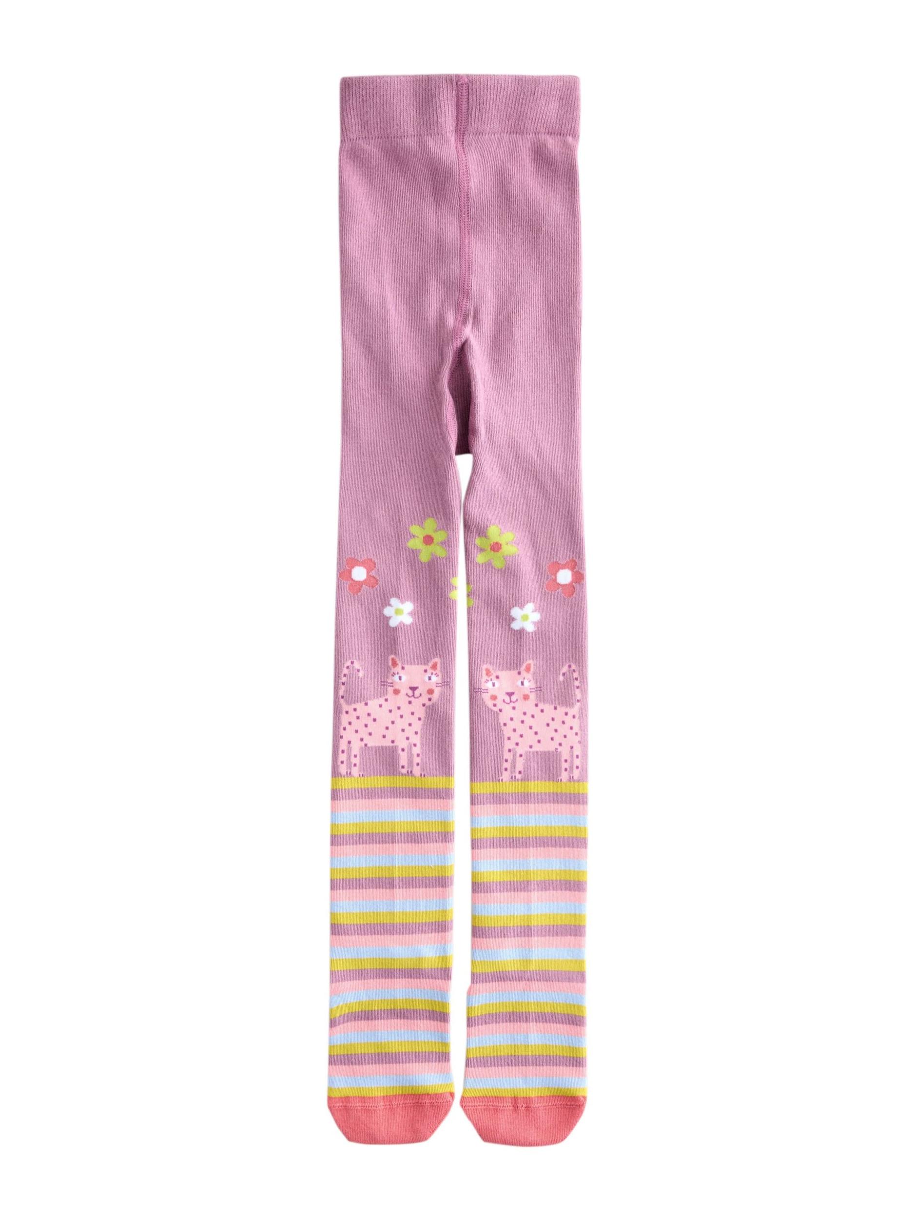 Next Pėdkelnės geltona / pastelinė violetinė / pudros spalva