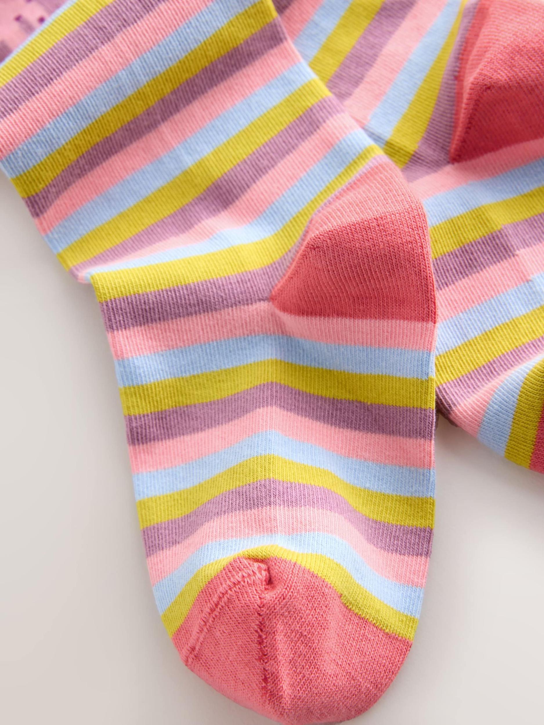 Next Pėdkelnės geltona / pastelinė violetinė / pudros spalva